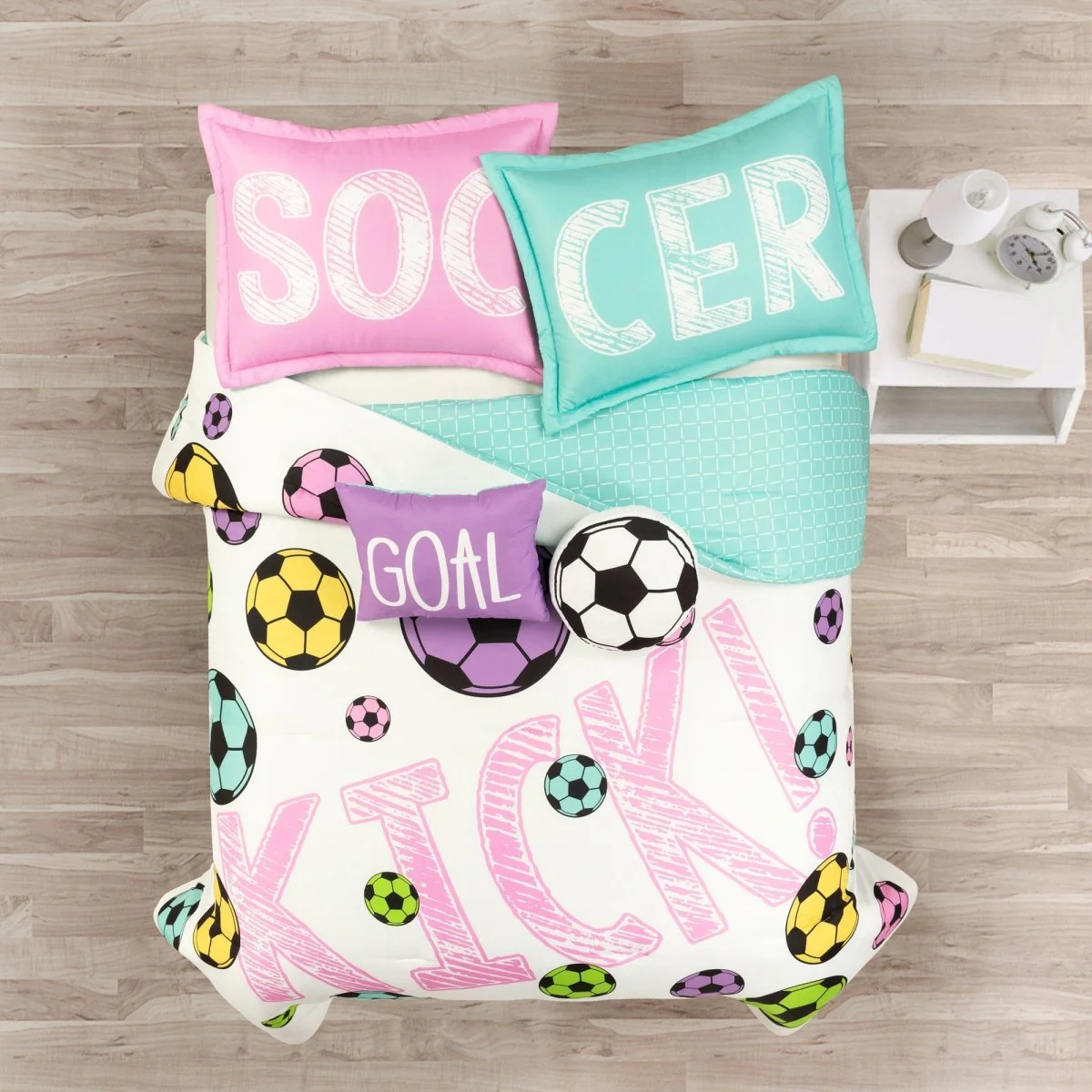 Girls Soccer Kick Comforter Set - Image 24