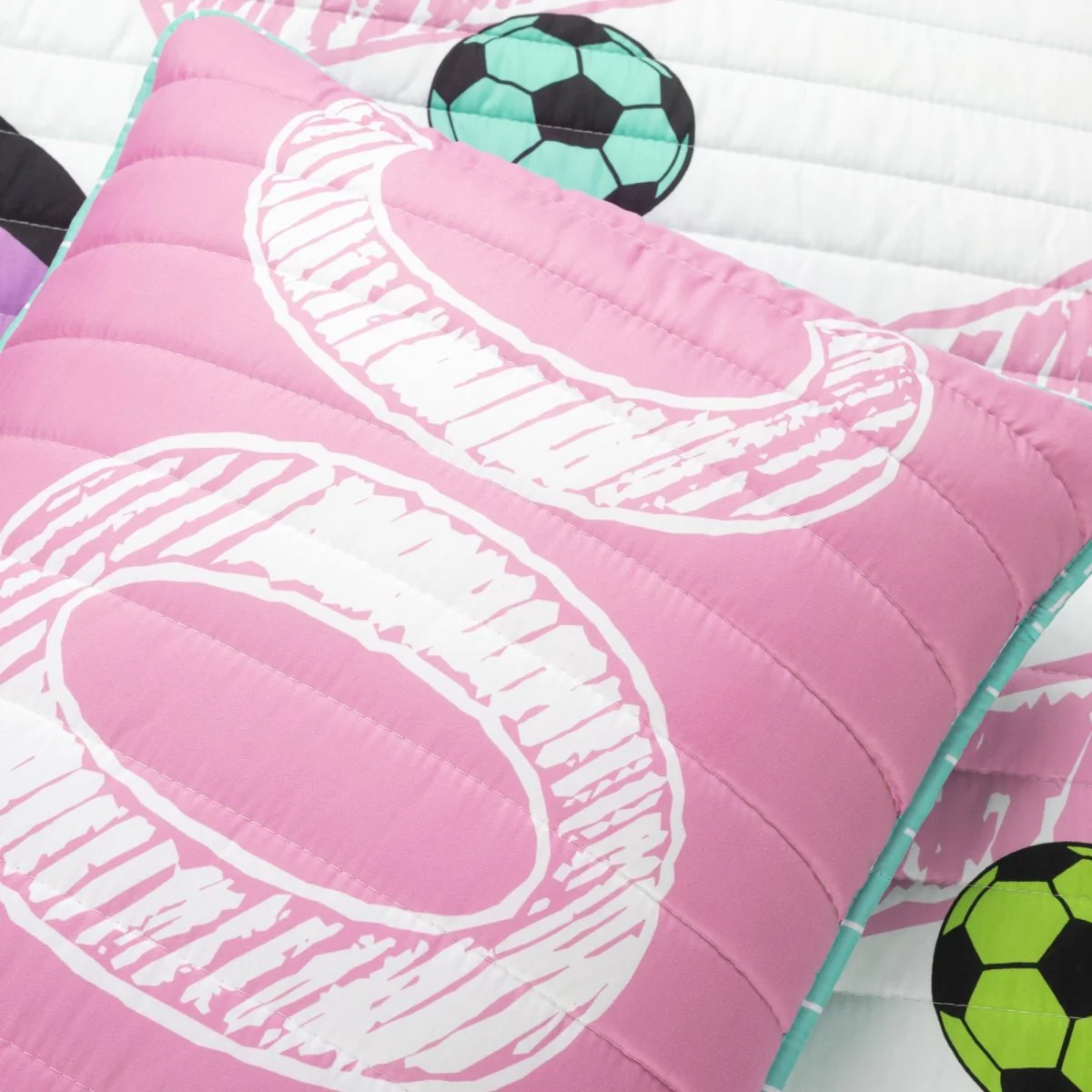 Girls Soccer Kick Quilt Set - Image 16