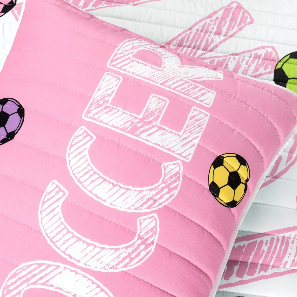 Girls Soccer Kick Quilt Set - Image 23