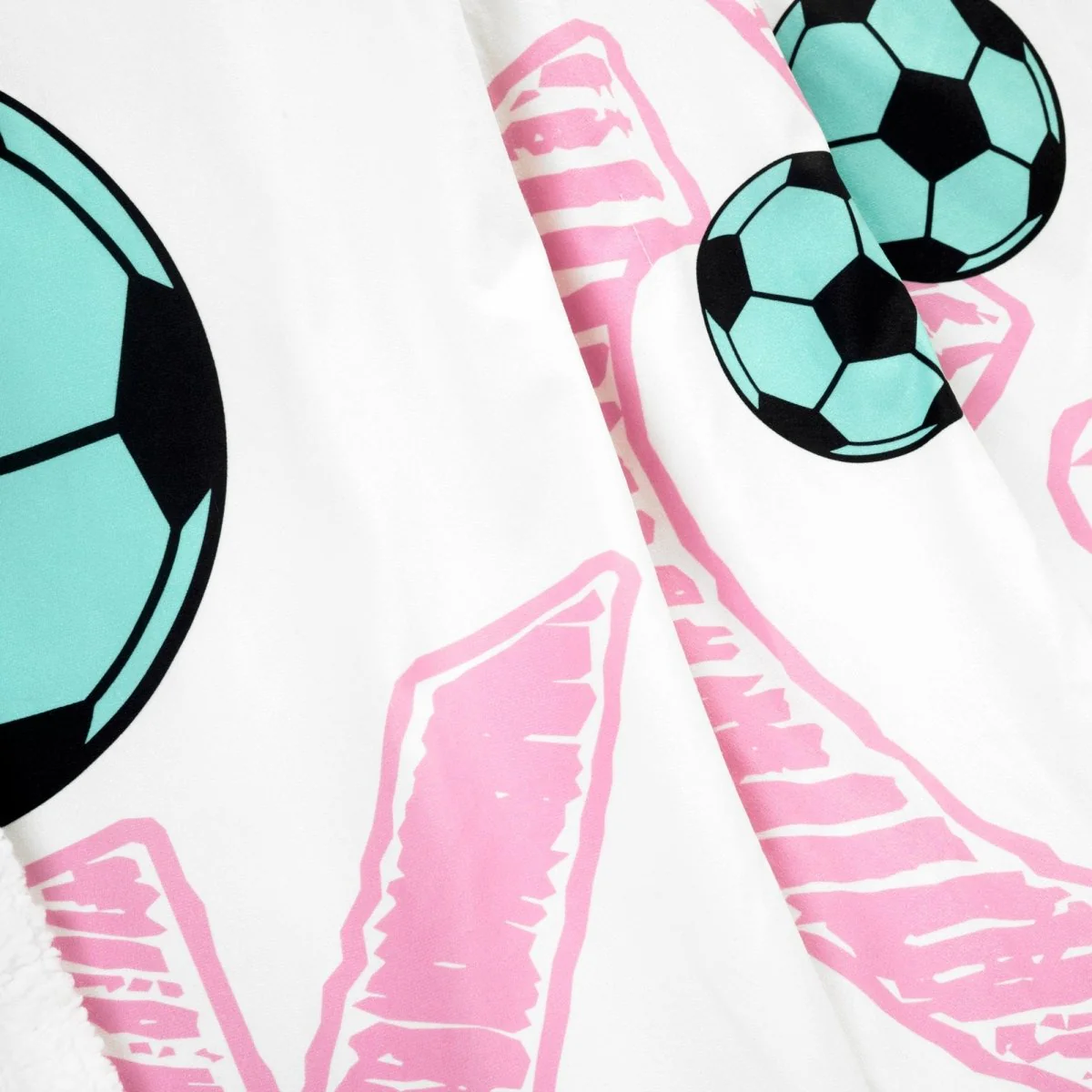 Girls Soccer Kick Sherpa Throw - Image 7