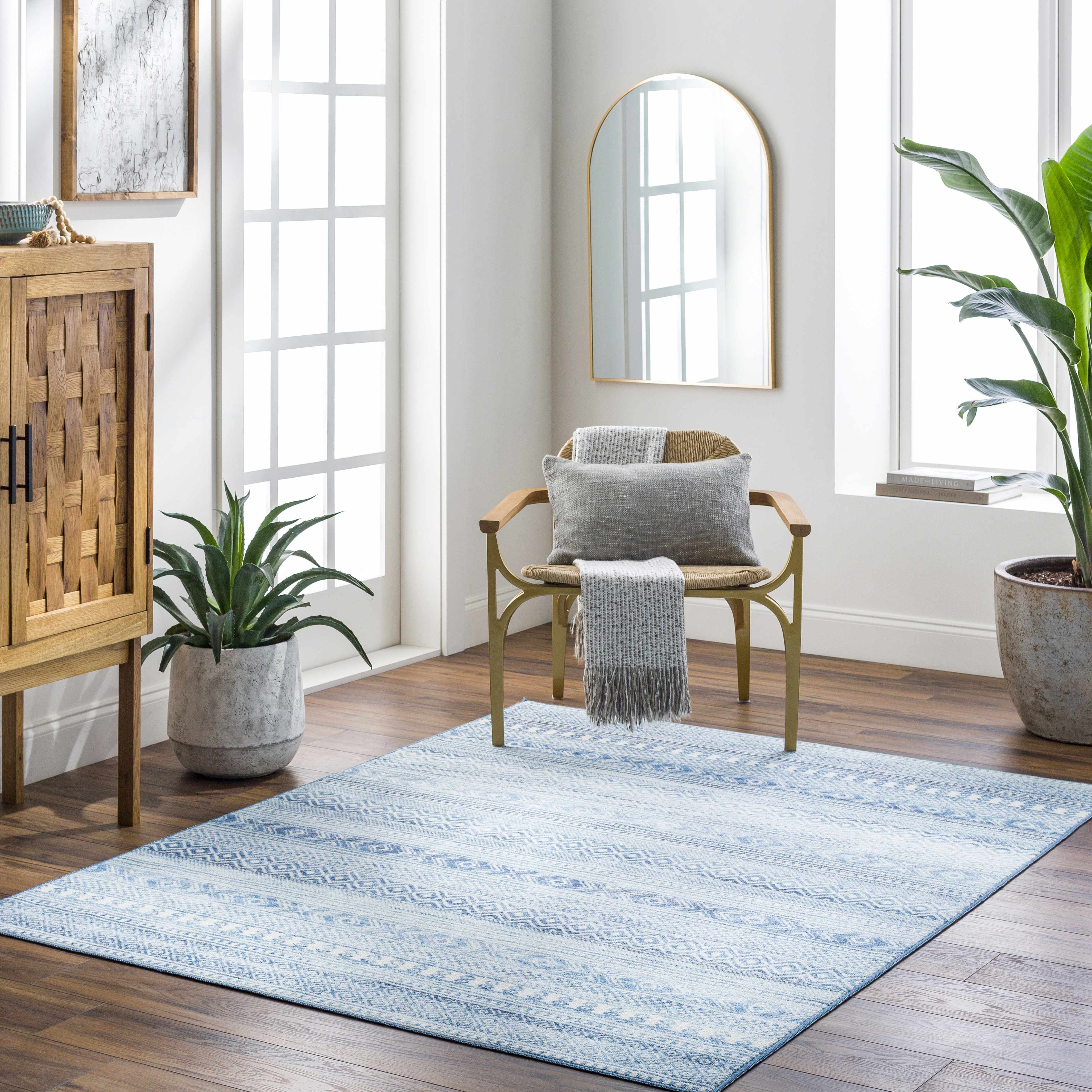 Gizeh Arctic Stone Washable Area Rug - Clearance - Image 2
