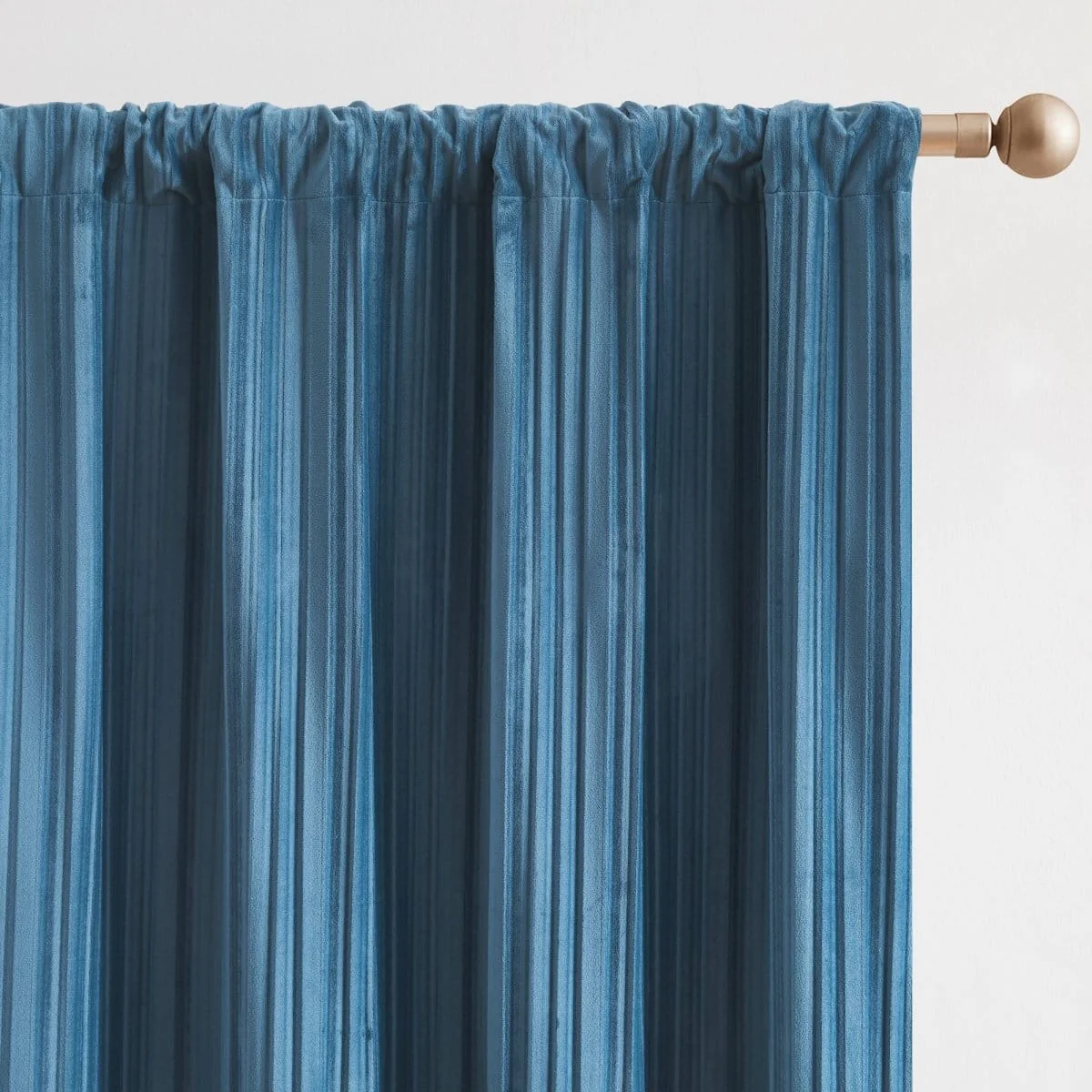 Glam Pleated Velvet Light Filtering Window Curtain Panels - Image 10
