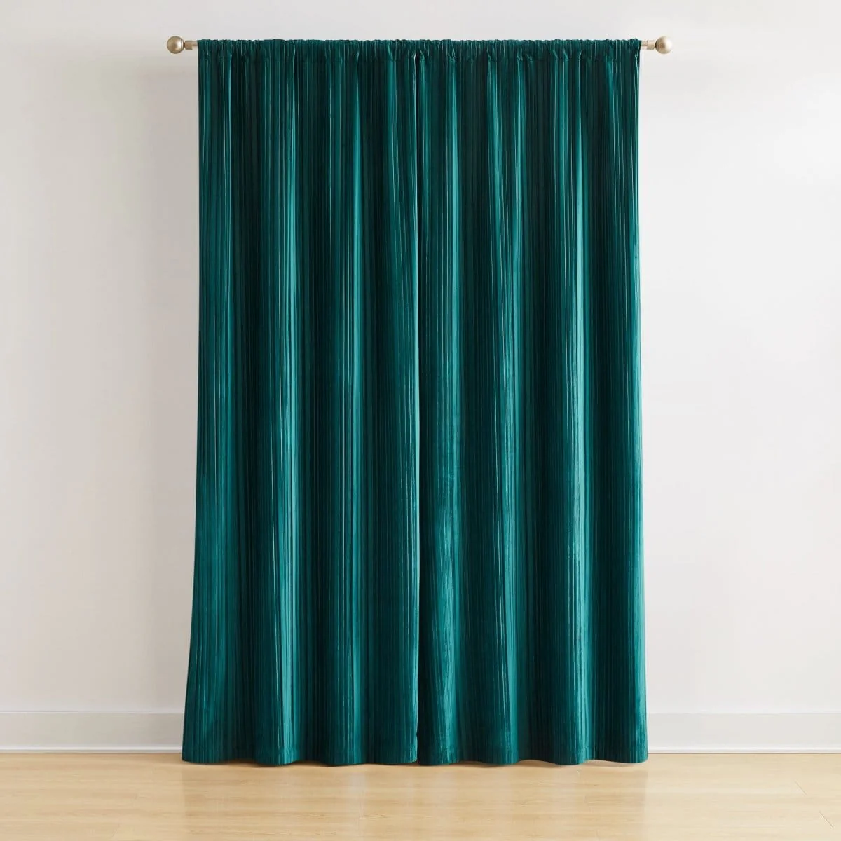 Glam Pleated Velvet Light Filtering Window Curtain Panels - Image 14