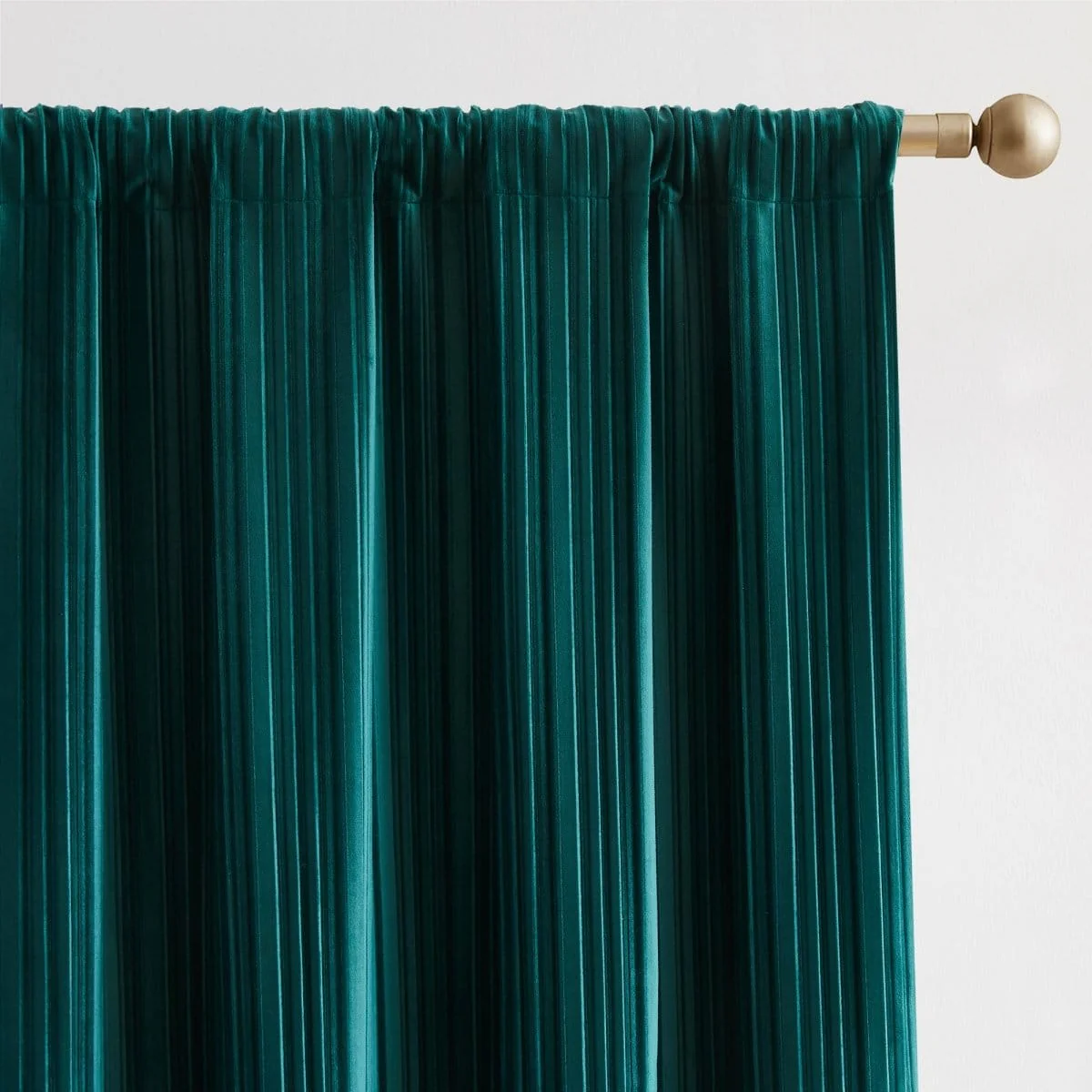 Glam Pleated Velvet Light Filtering Window Curtain Panels - Image 16