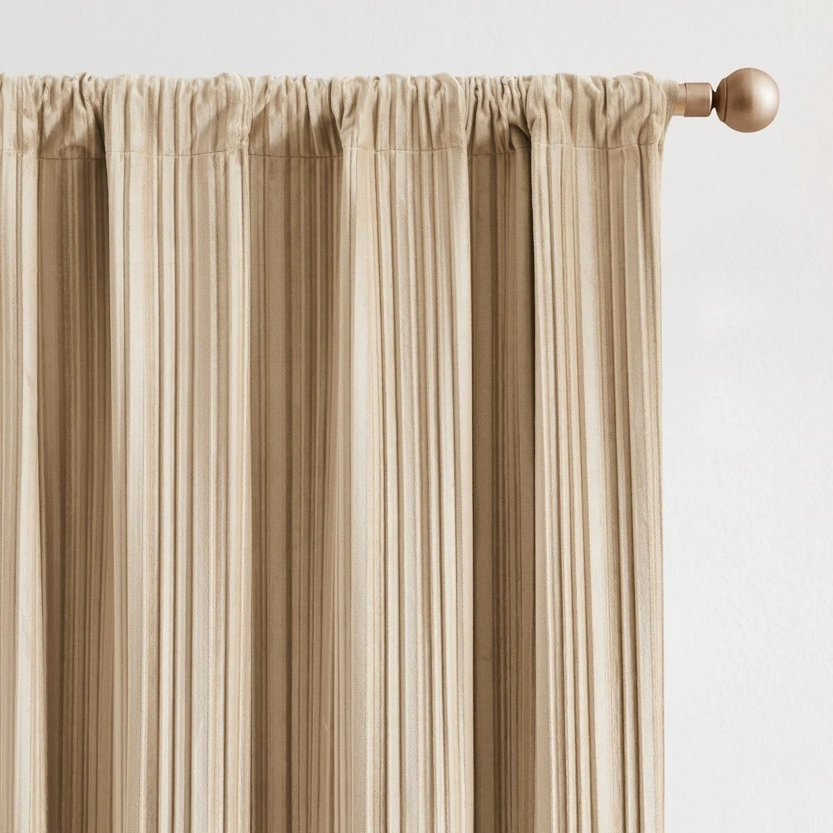 Glam Pleated Velvet Light Filtering Window Curtain Panels - Image 4