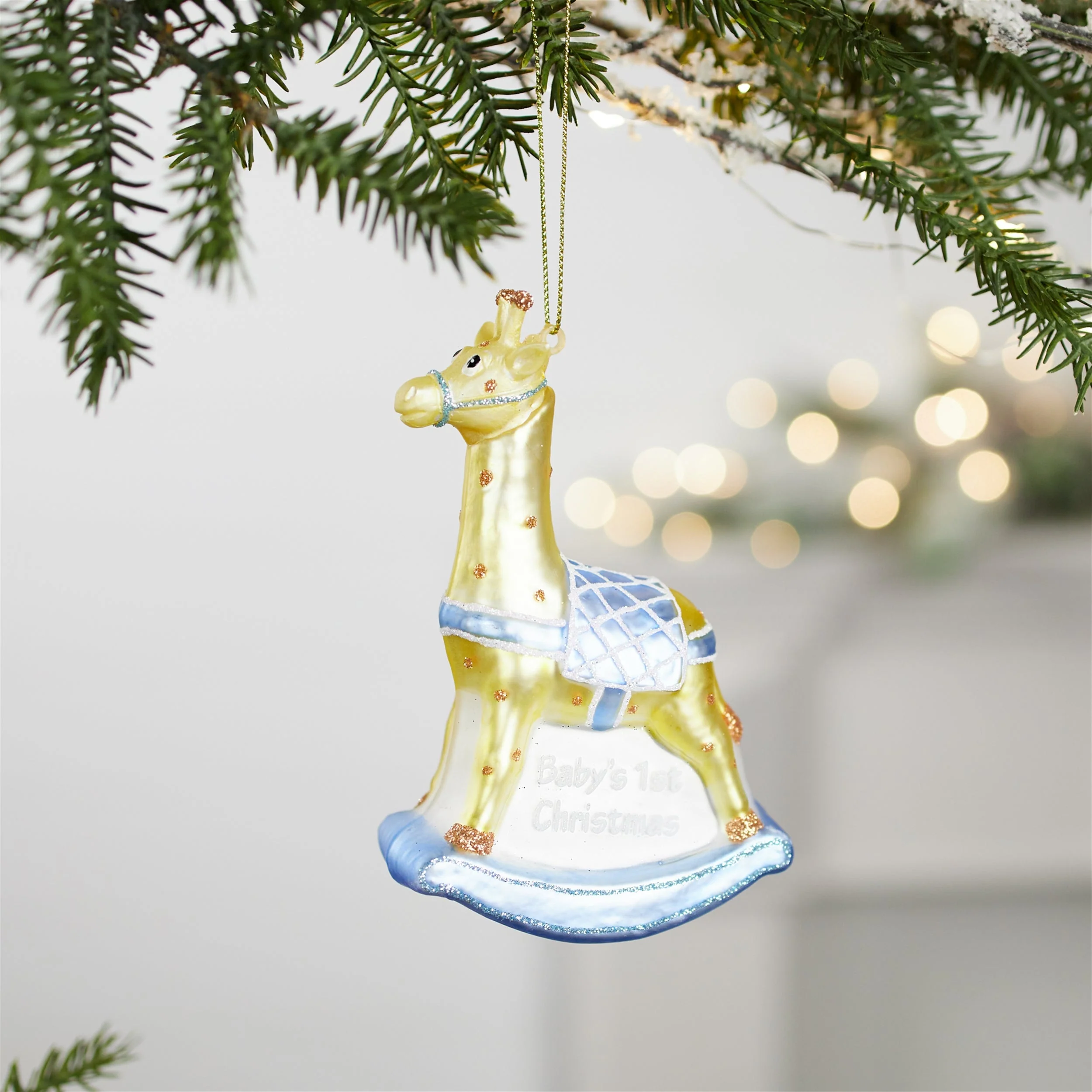 Glass baby's first christmas ornament (set of 12) - Image 2