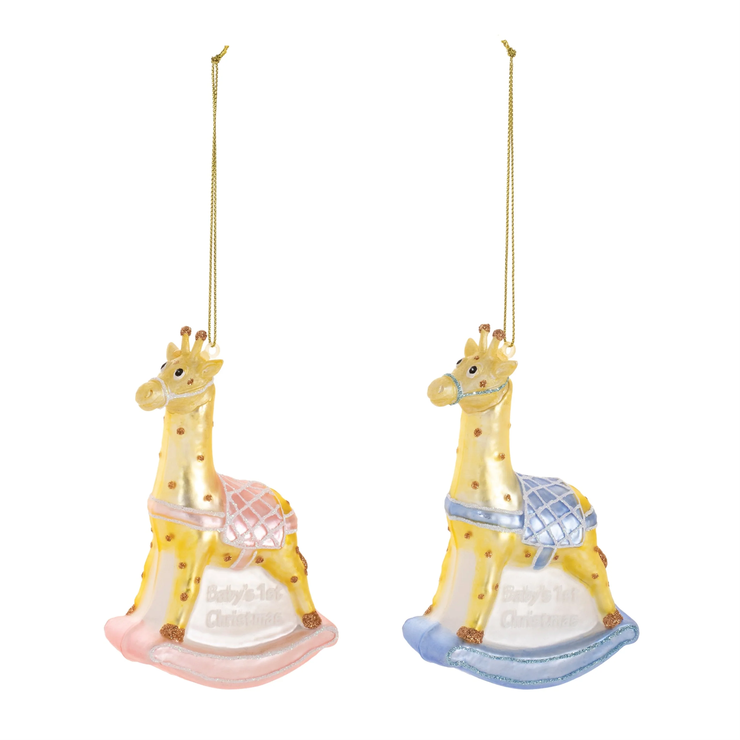 Glass baby's first christmas ornament (set of 12) - Image 3