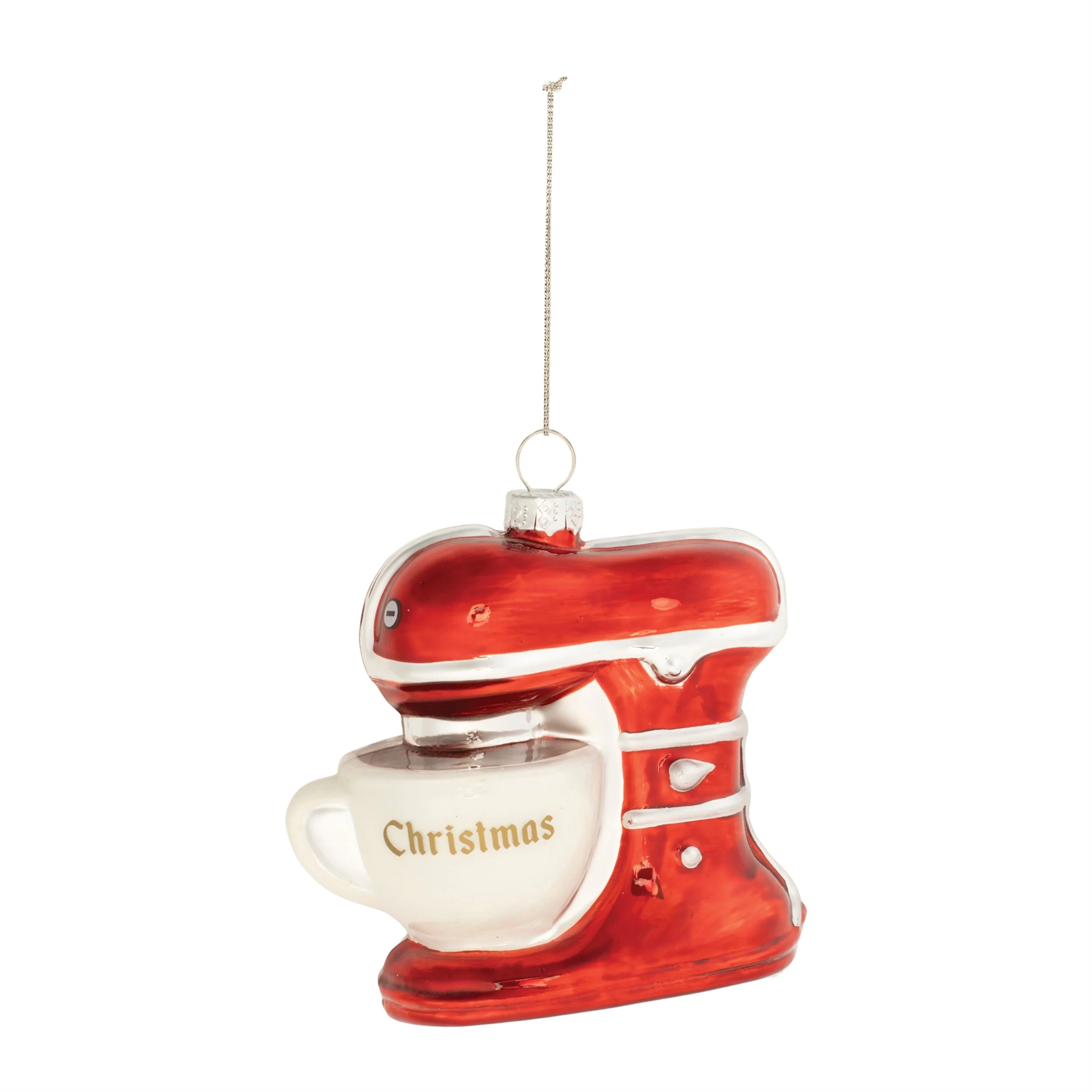 Glass Christmas Baking Mixer Ornament (Set of 12) - Image 2