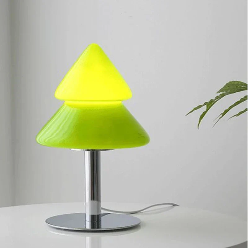 Glass Christmas Tree Table Lamp for Holiday Decor Bedroom Living Room Night Light - Image 3