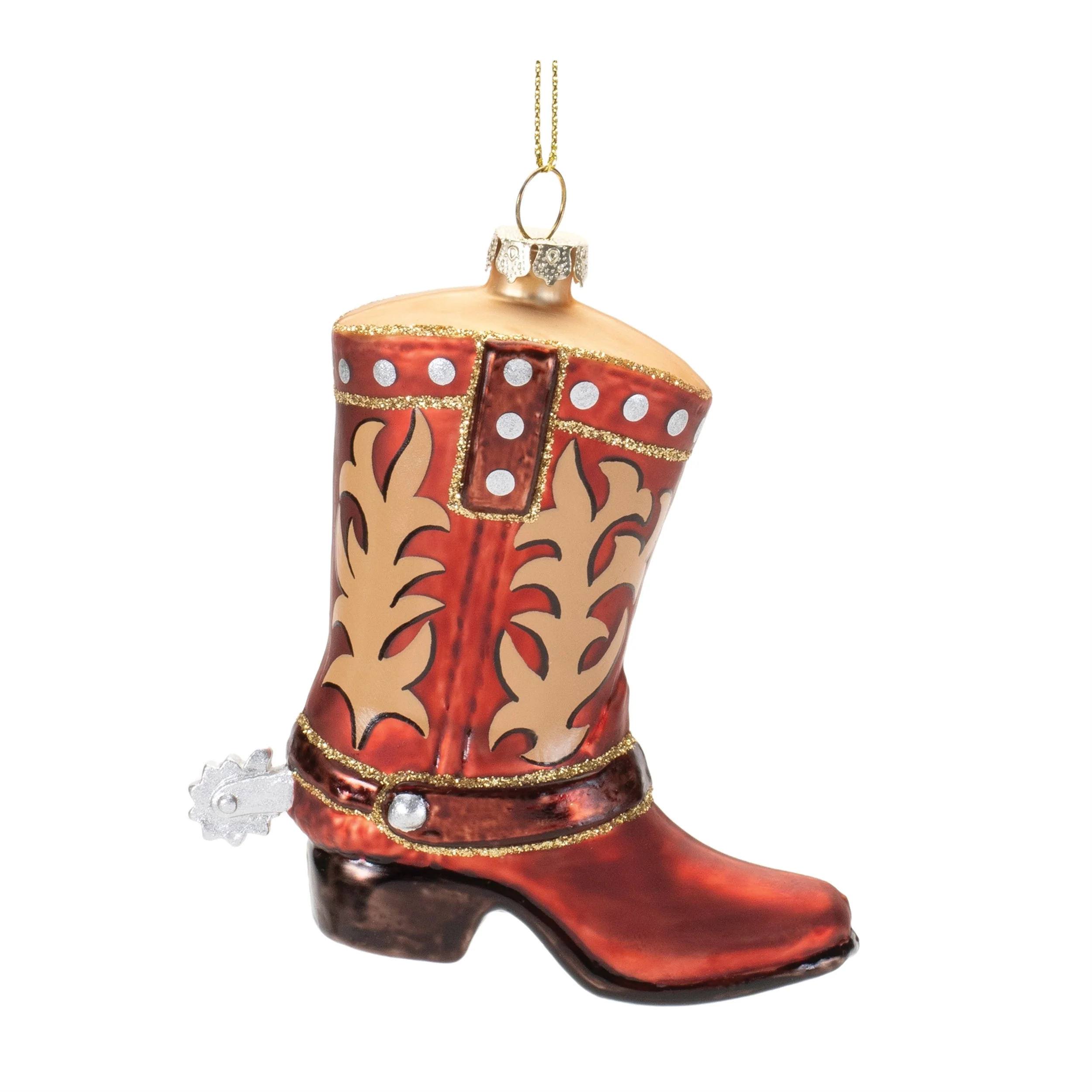 Glass Cowboy Boot Ornament (Set of 6) - Image 4