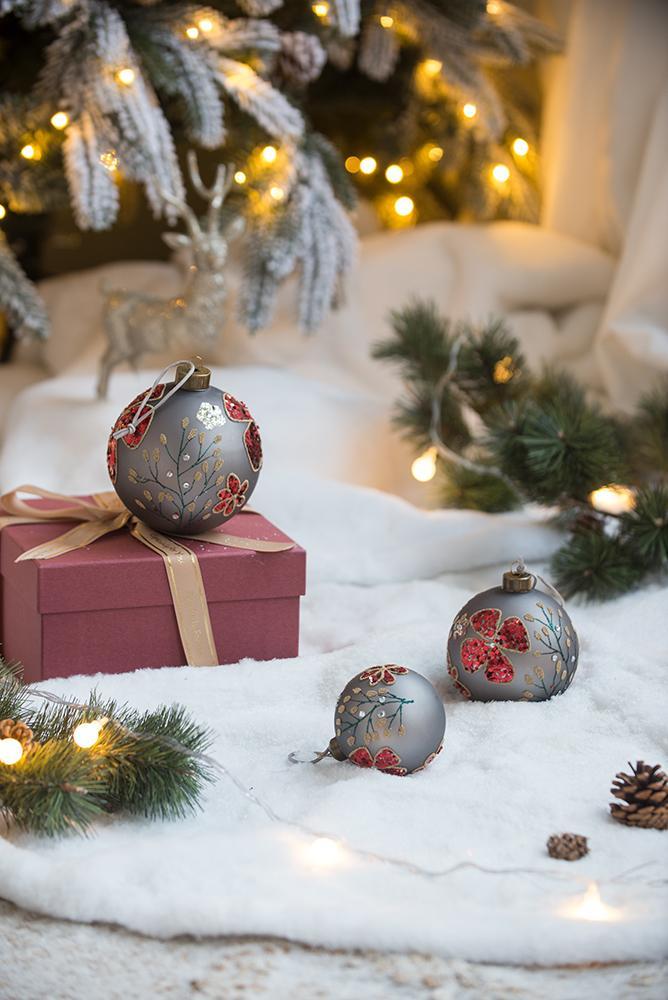 Glass Decorative Hanging Ball Christmas Tree Ornaments - Image 2