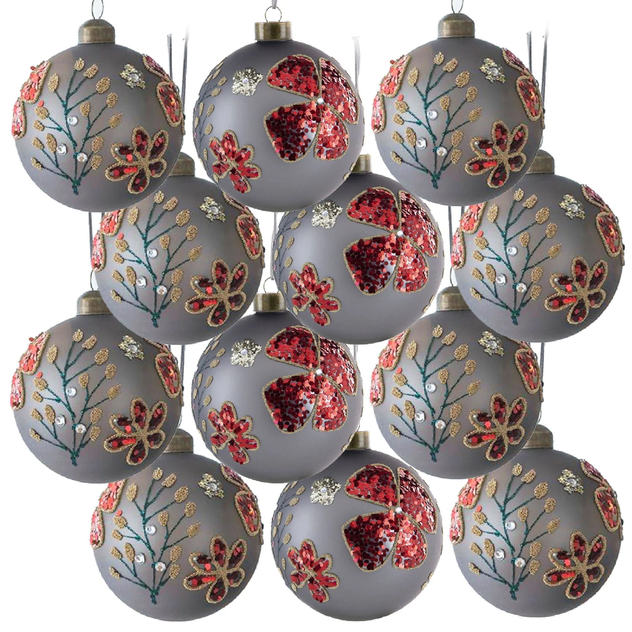Glass Decorative Hanging Ball Christmas Tree Ornaments - Image 5