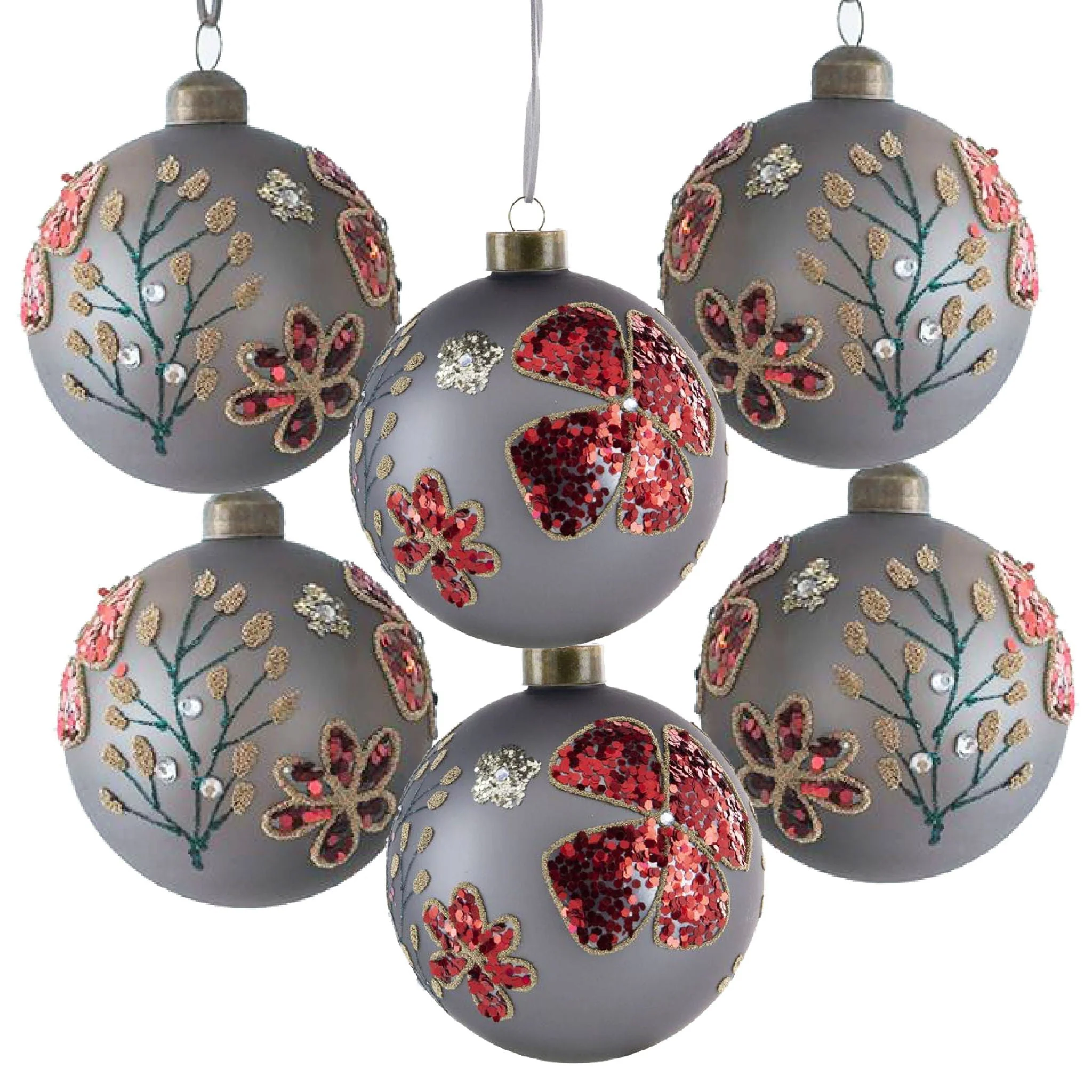 Glass Decorative Hanging Ball Christmas Tree Ornaments - Image 9