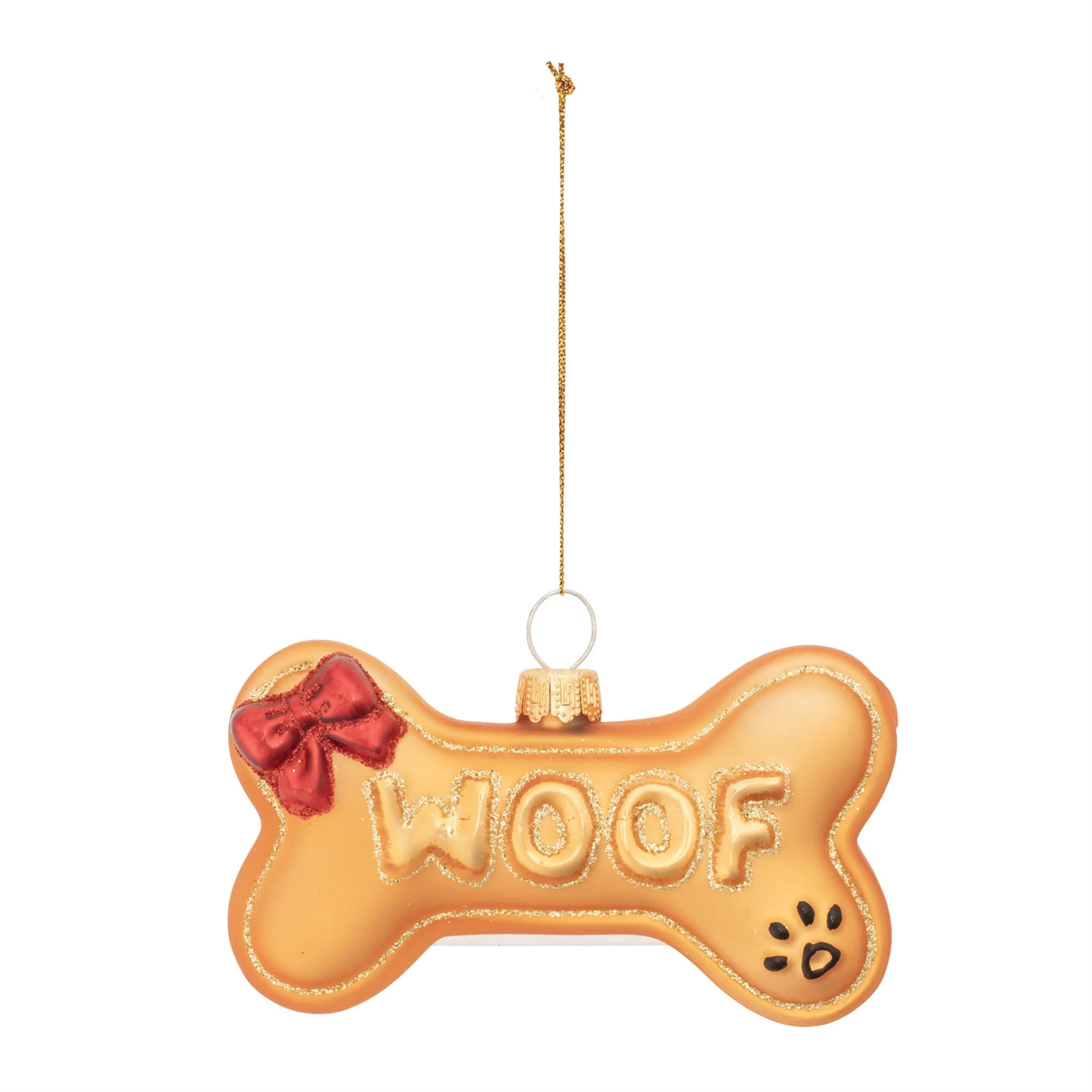 Glass Dog Bone Ornament (Set of 12) - Image 2