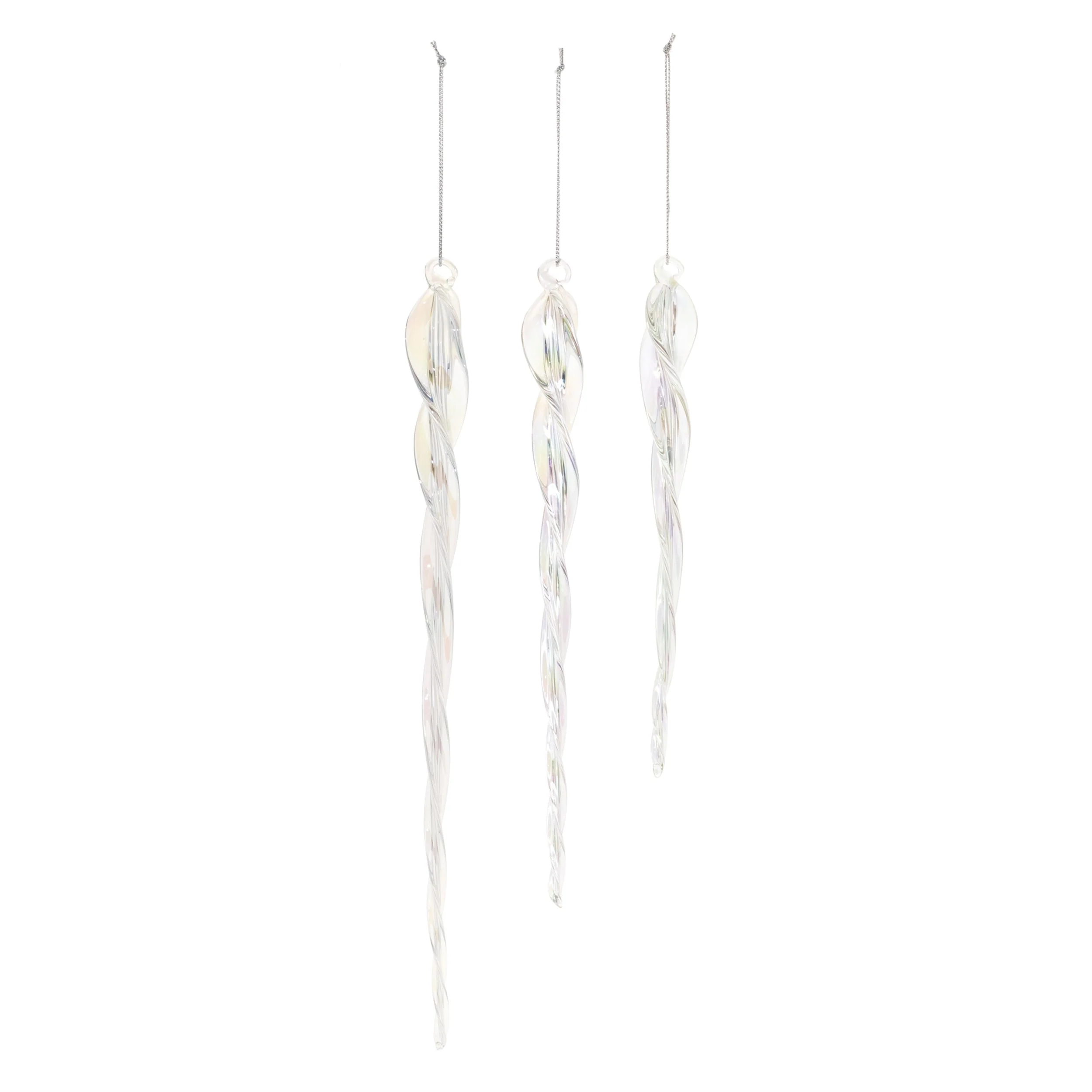 Glass Icicle Ornament (Set of 18) - Image 2