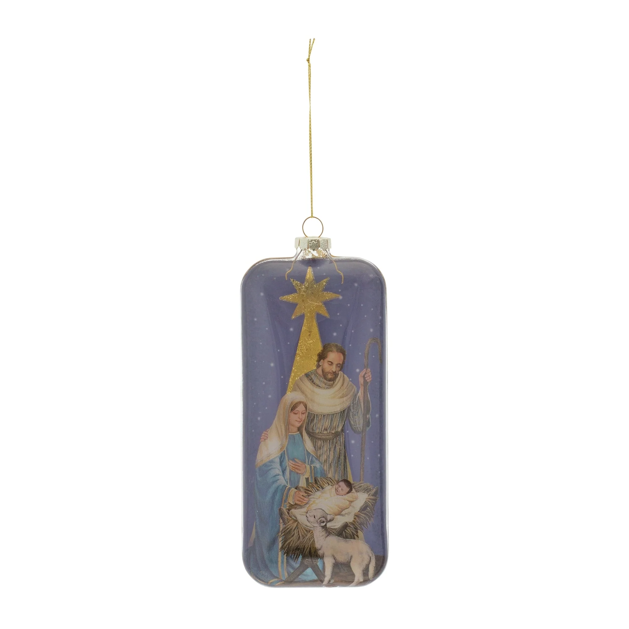Glass Nativity Scene Ornament (Set of 6) - Image 2