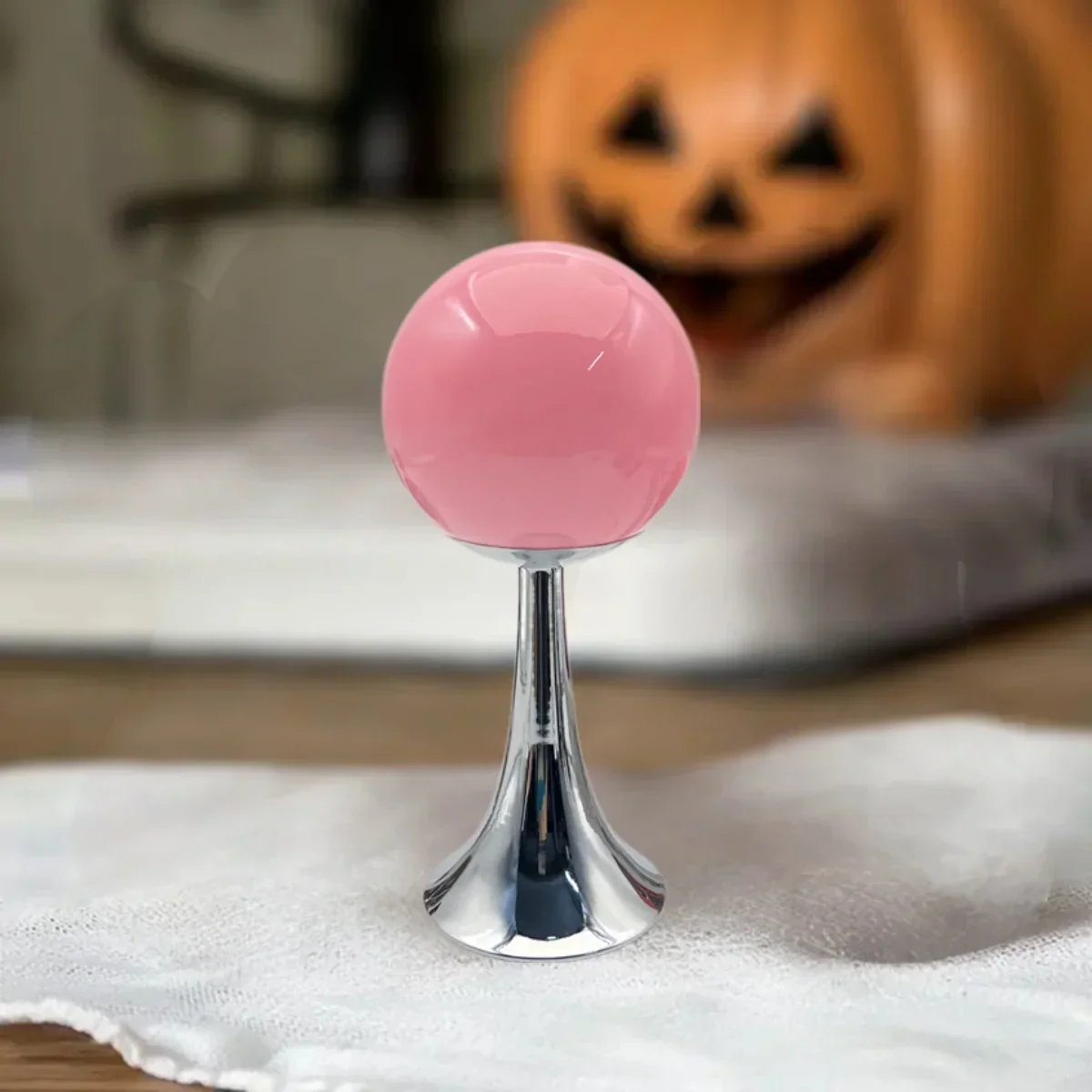 Glass Round Table Lamp Home Bedroom Desk Night Light Atmosphere Bedside Lamp - Image 3