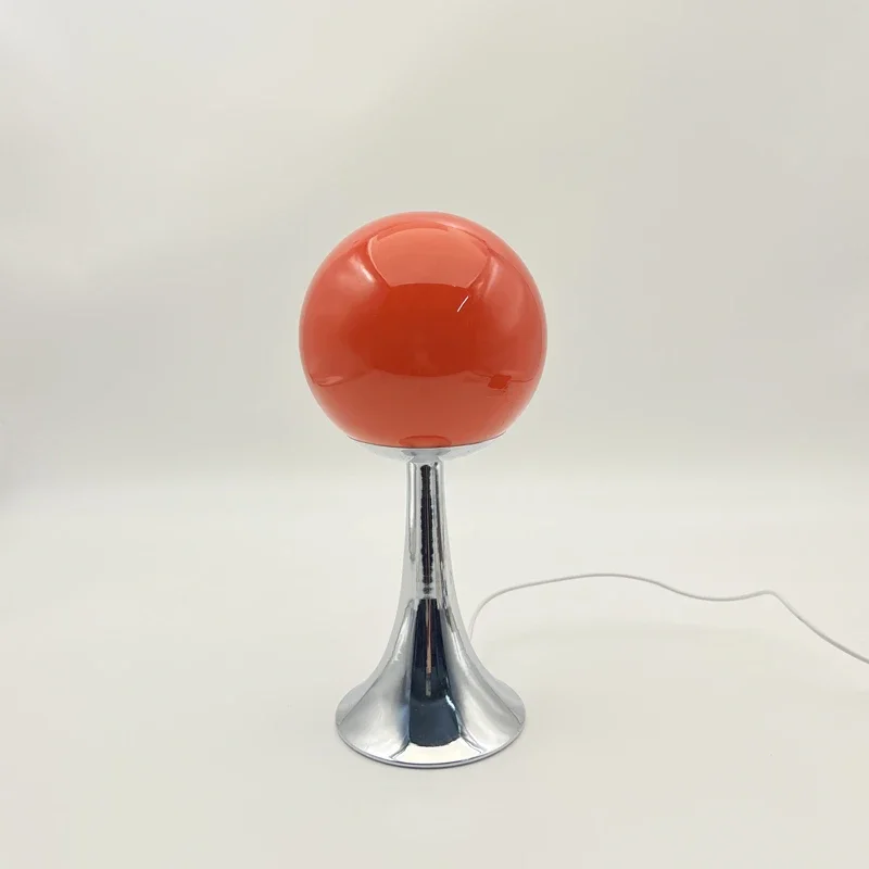Glass Round Table Lamp Home Bedroom Desk Night Light Atmosphere Bedside Lamp - Image 7