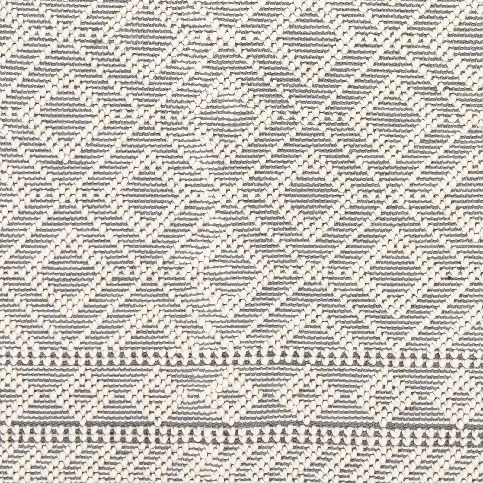 Glastonbury Gray&White Trellis Wool&Cotton Area Rug - Clearance - Image 6