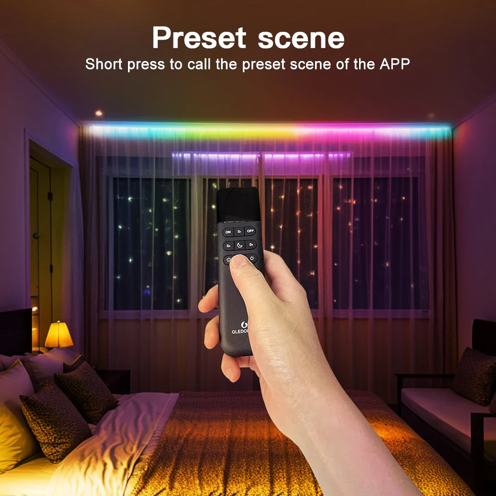 GLEDOPTO WiFi RGB LED Light Remote Control ESP NOW App Brightness 4 Scenes 50M - Image 5