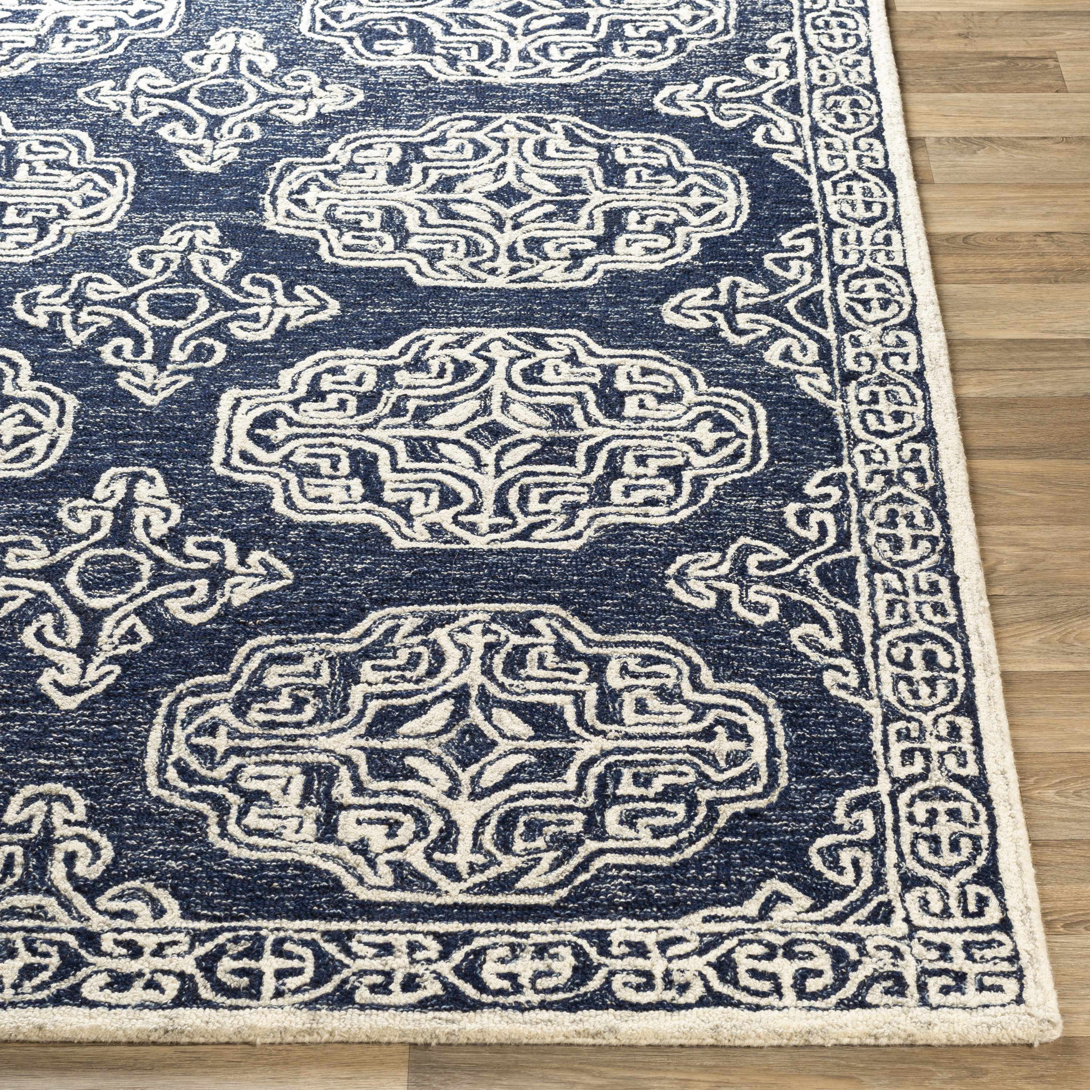 Glenoma Blue Regency Wool Rug - Image 10