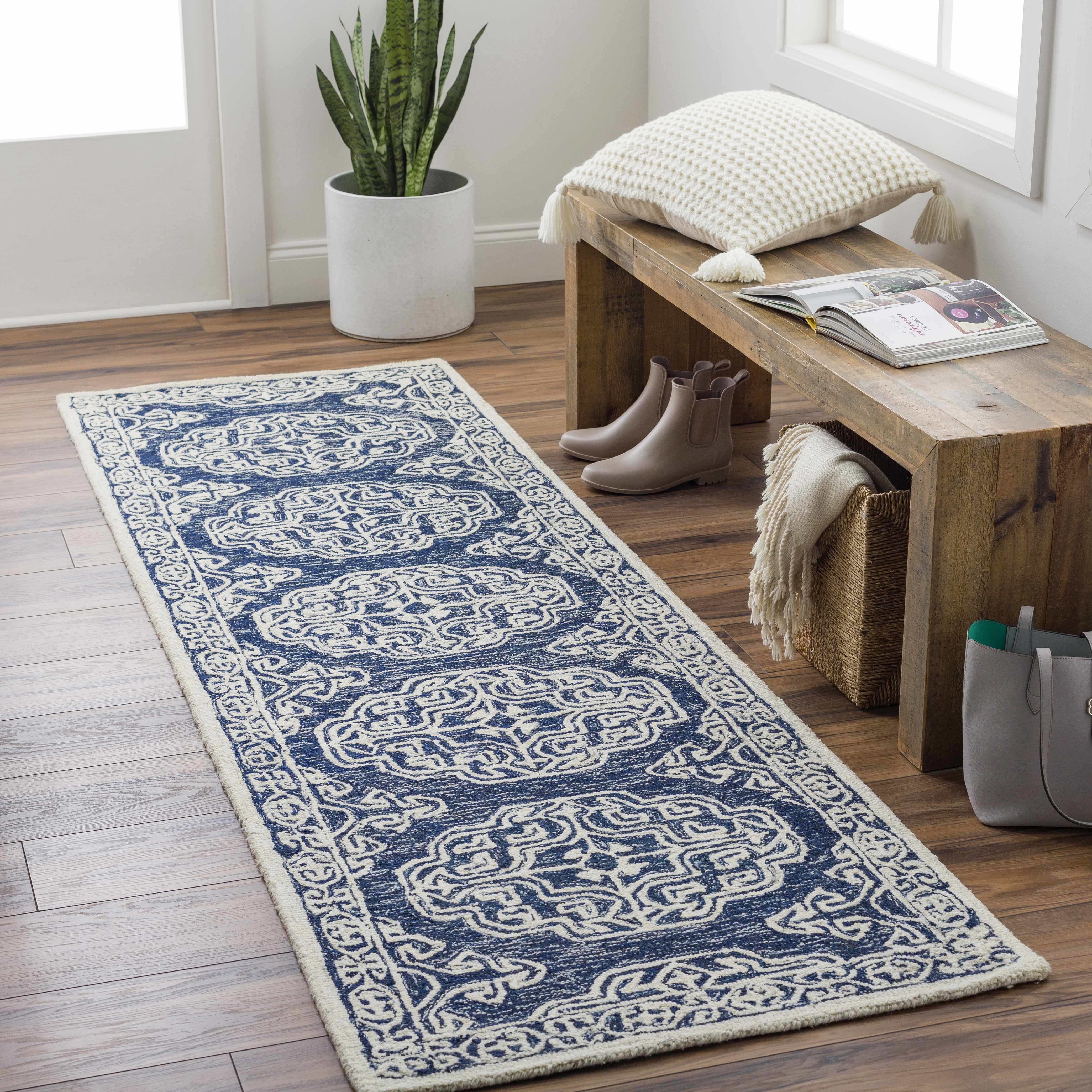 Glenoma Blue Regency Wool Rug - Image 13