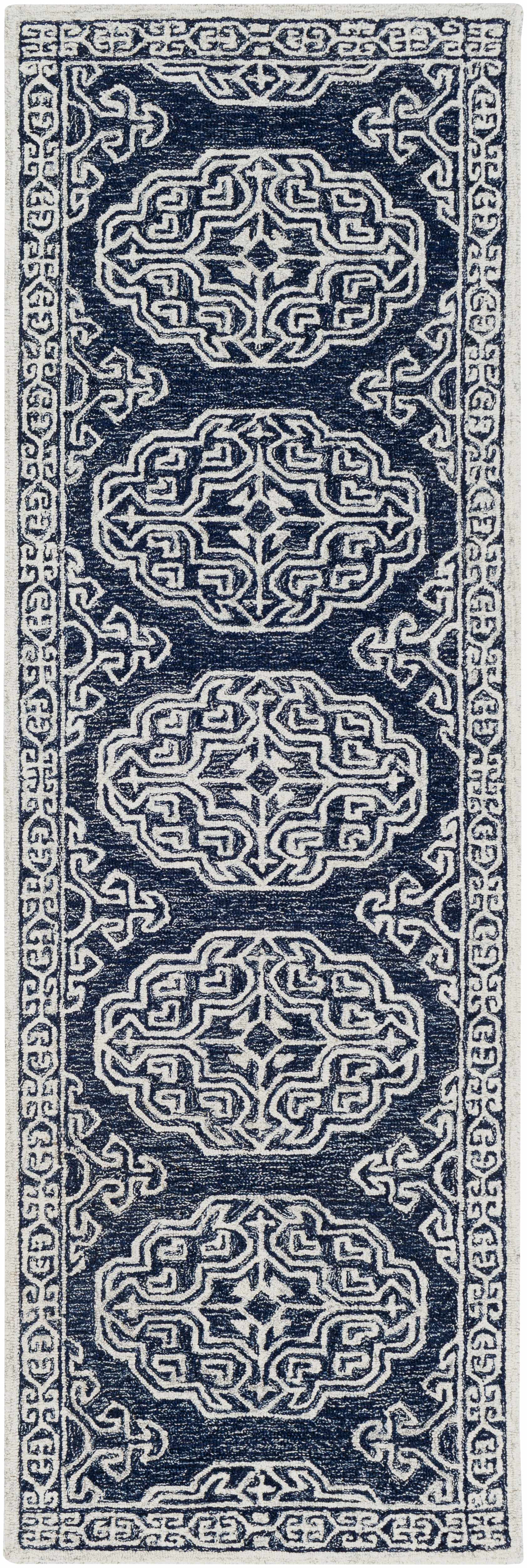 Glenoma Blue Regency Wool Rug - Image 4