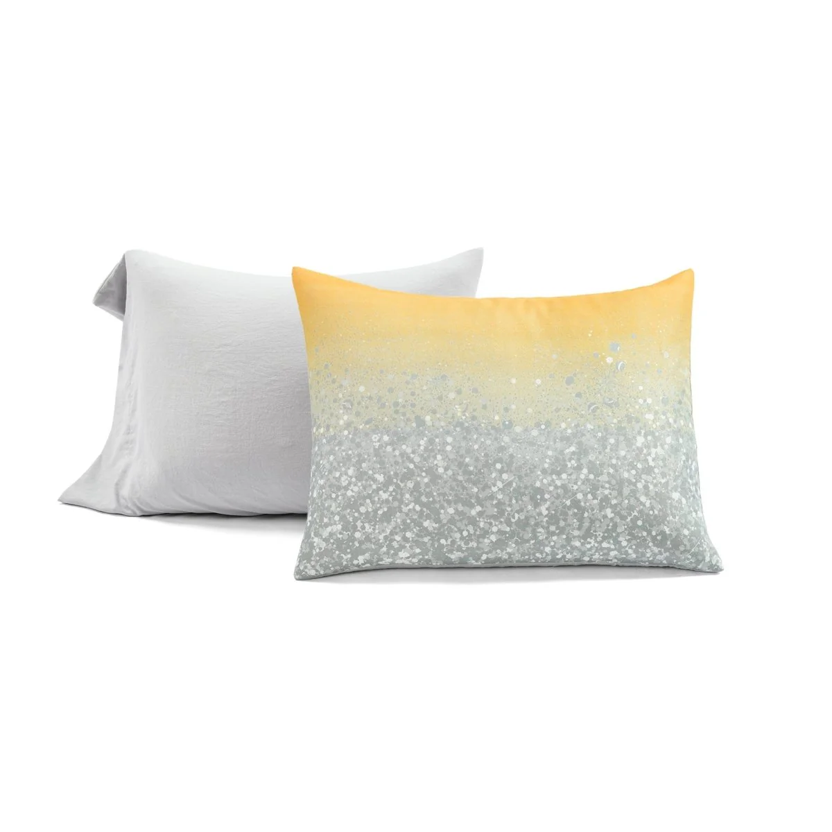 Glitter Ombre Metallic Print Comforter Set With Pillowcases - Image 36