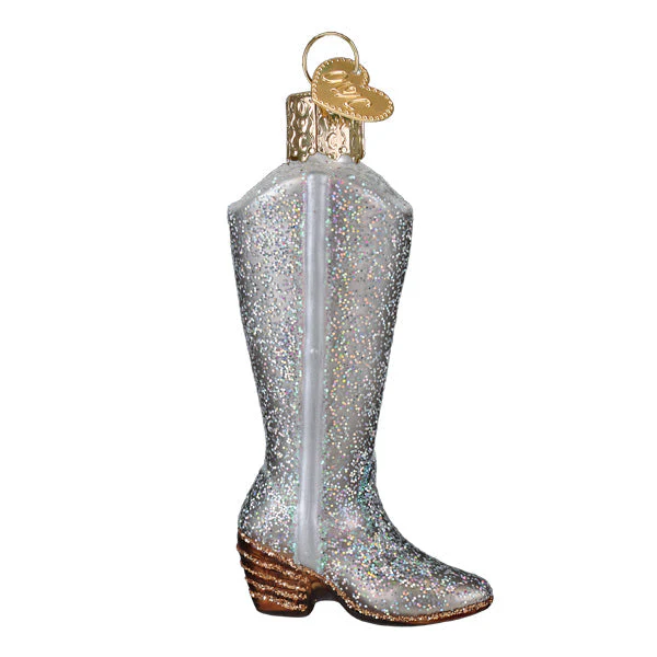Glittered Boot Ornament - Image 2