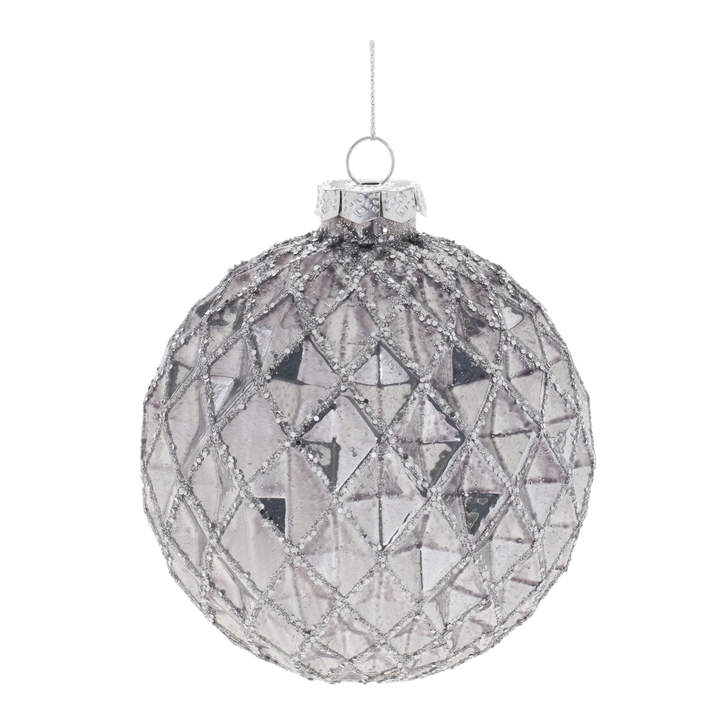 Glittered Glass Ball Ornament (Set of 6) - Image 4