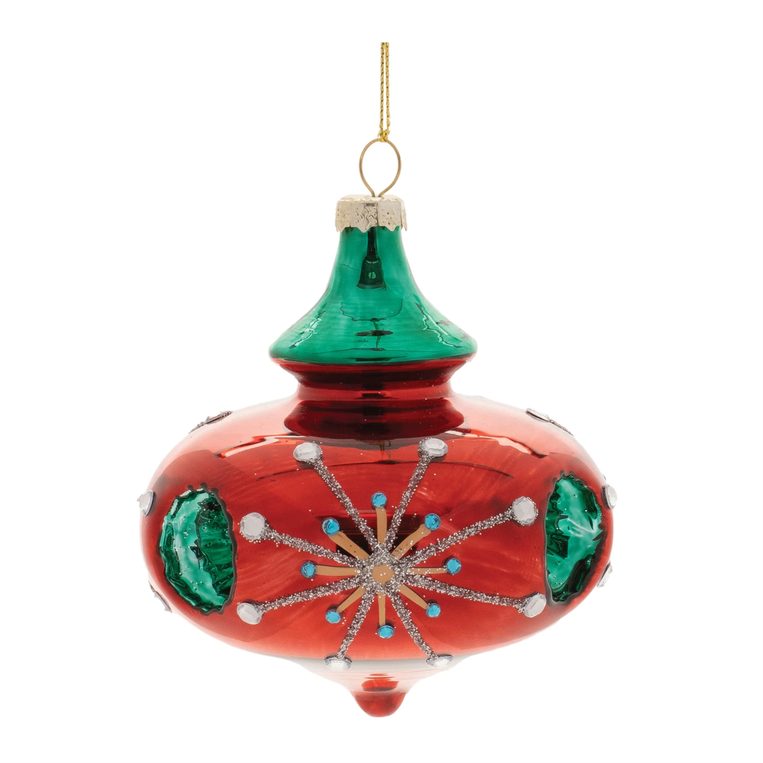 Glittered Glass Reflector Ornament (Set of 6) - Image 4
