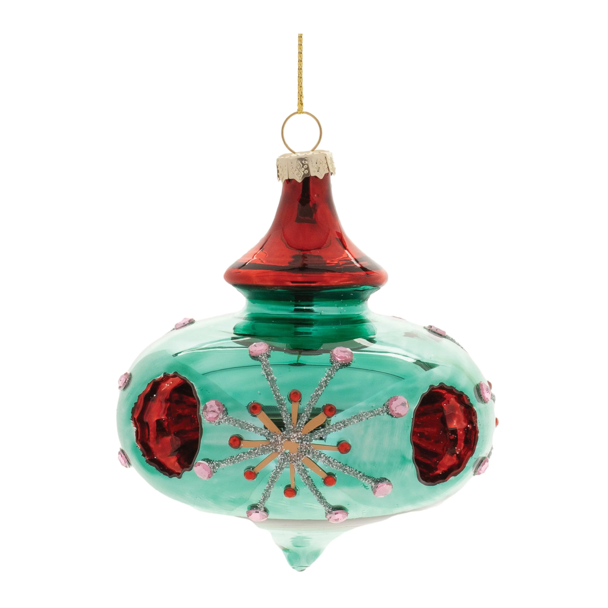Glittered Glass Reflector Ornament (Set of 6) - Image 5