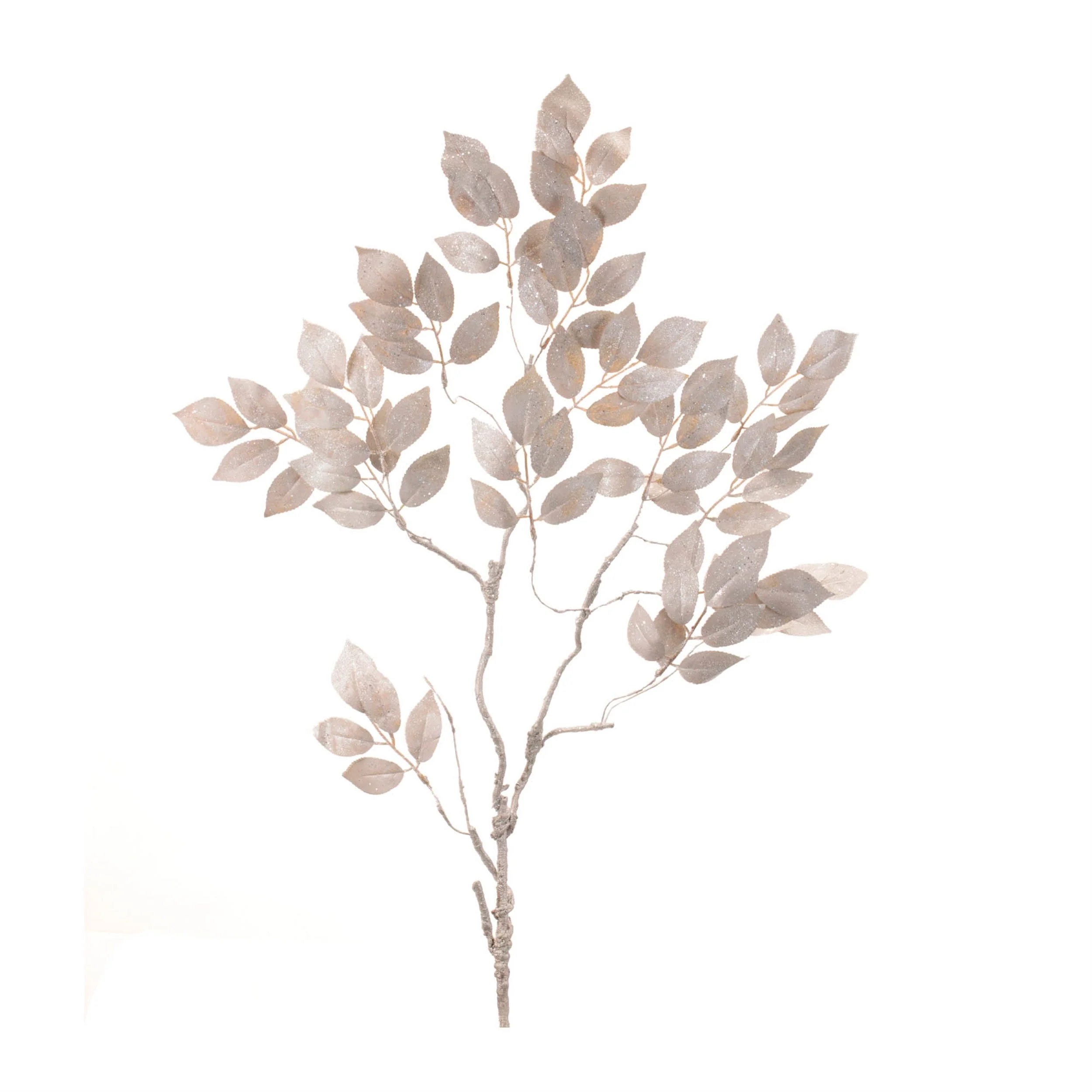 Glittered Leaf Spray (Set of 6) - Image 3