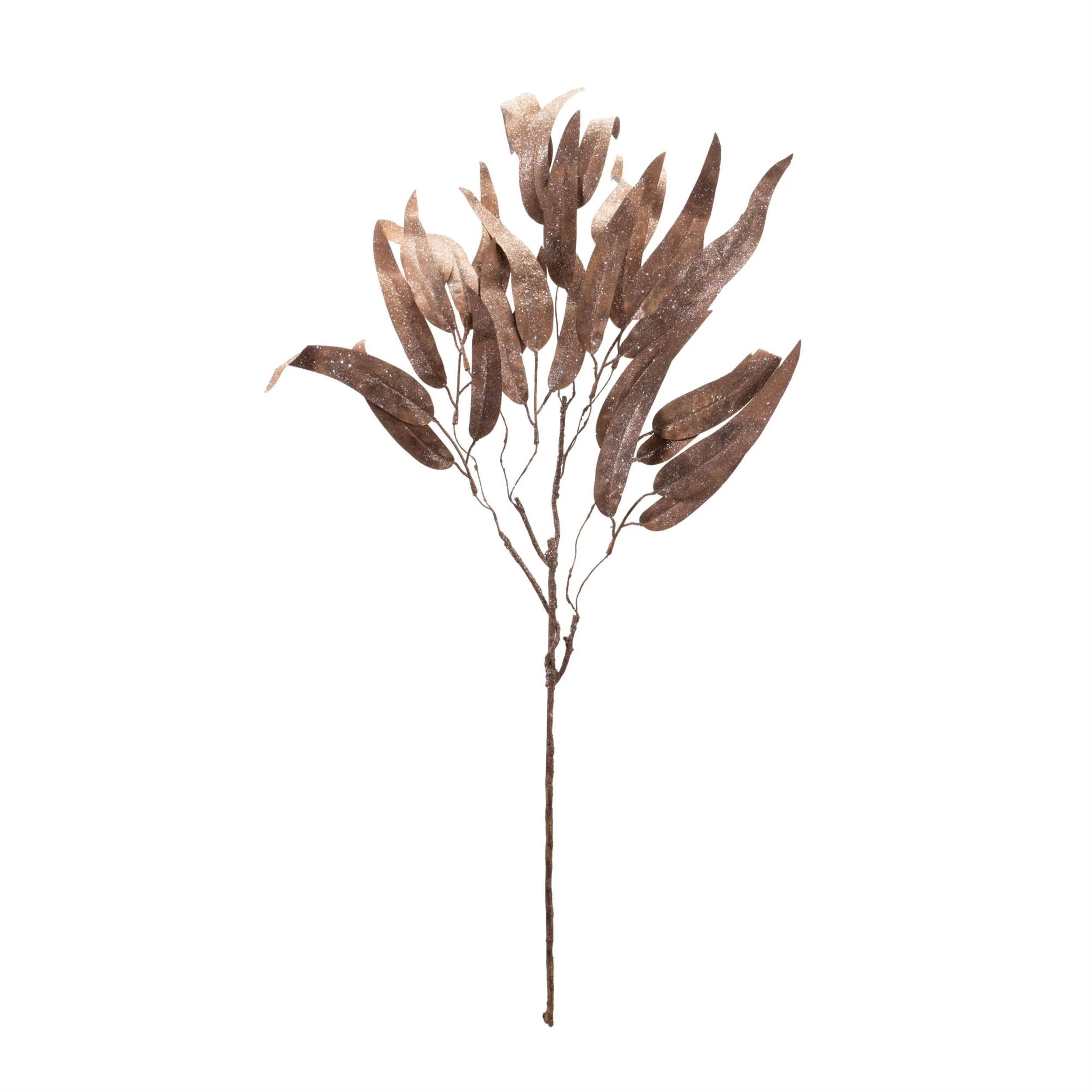 Glittered Long Leaf Eucalyptus Spray (Set of 6) - Image 2