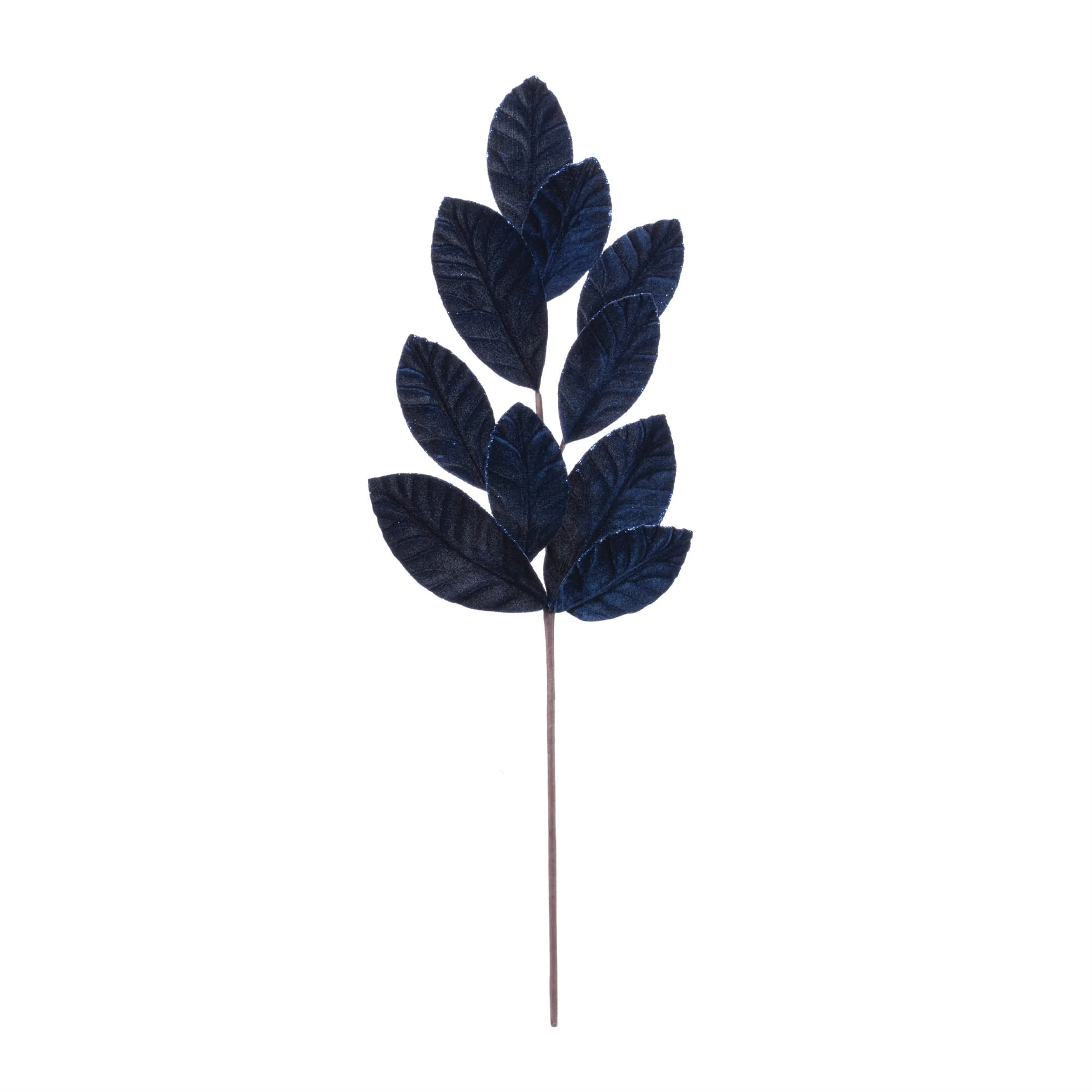 Glittered Magnolia Leaf Spray (Set of 12) - Image 2