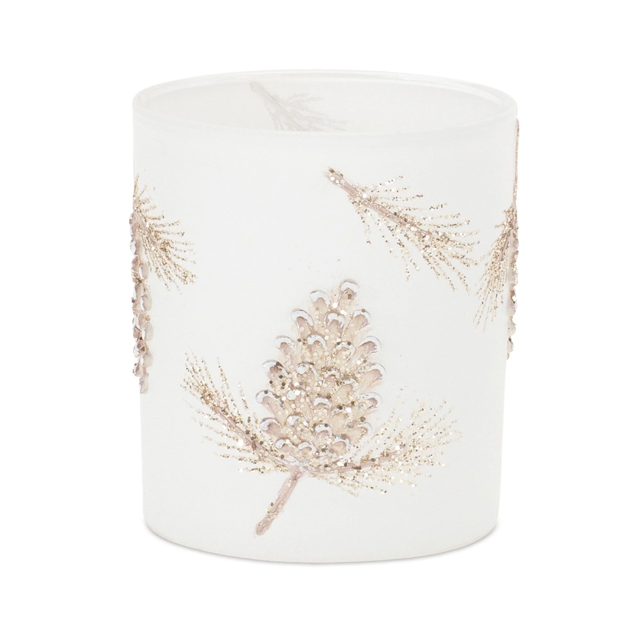 Glittered Pine Cone Candle Holder (Set of 6) - Image 2