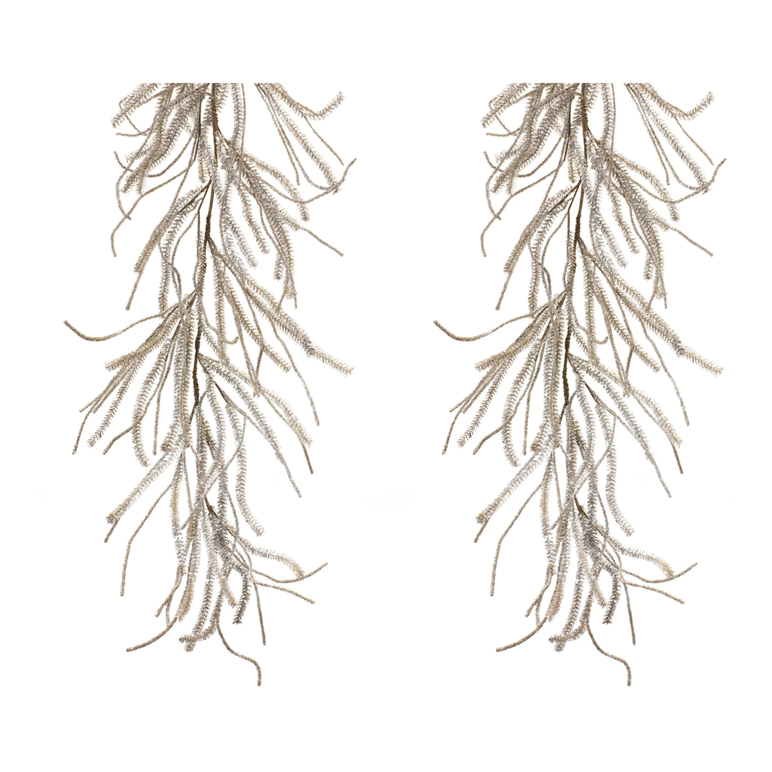Glittered Pine Garland (Set of 2) - Image 3