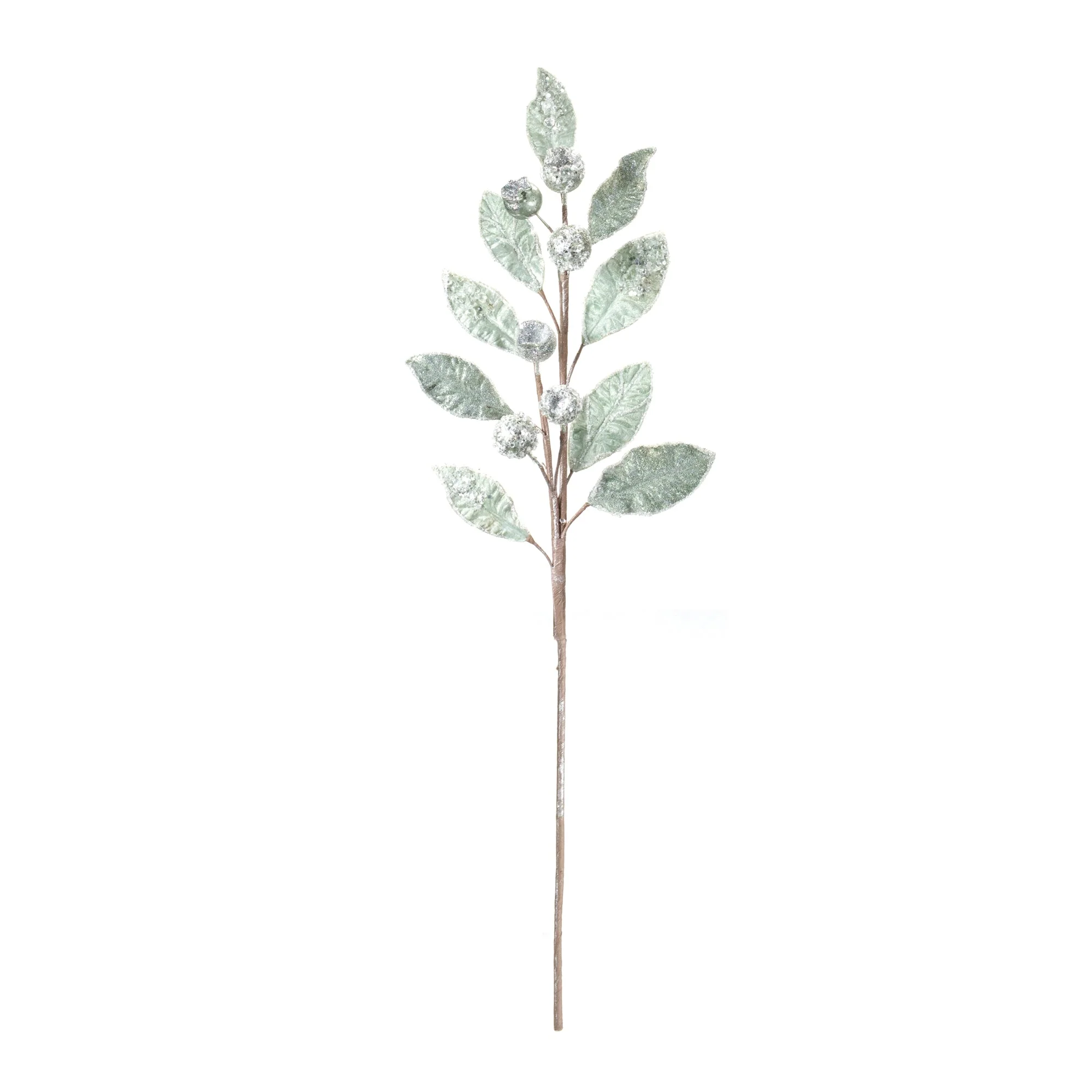 Glittered Pod Leaf Spray (Set of 2) - Image 3
