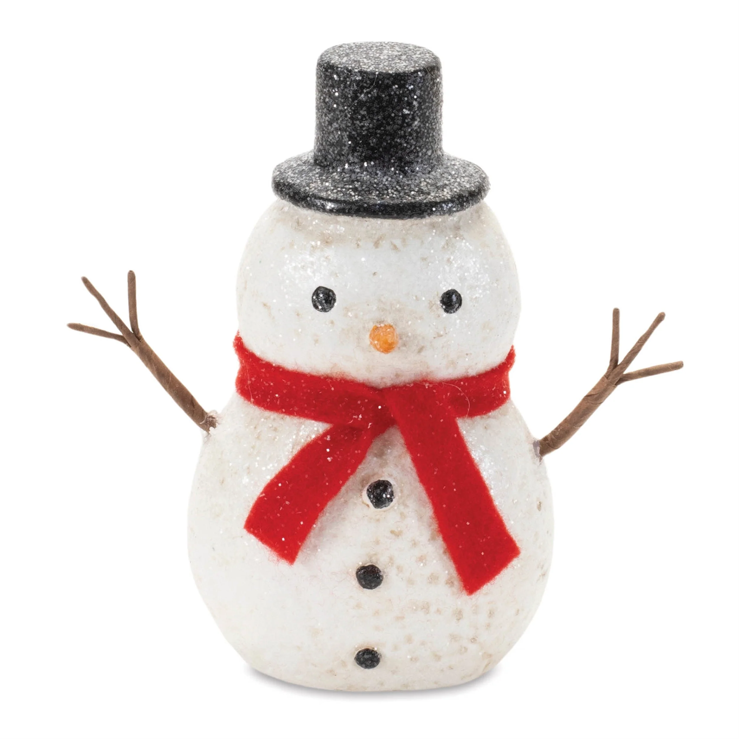 Glittered Snowman Figurine (Set of 6) - Image 3