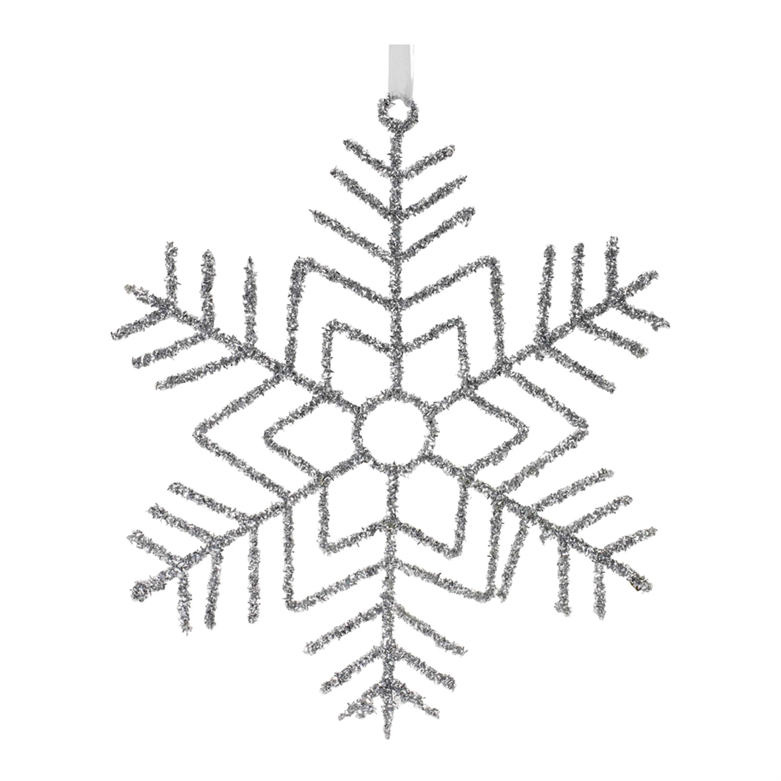 Glittered Wire Snowflake Ornament (Set of 12) - Image 3