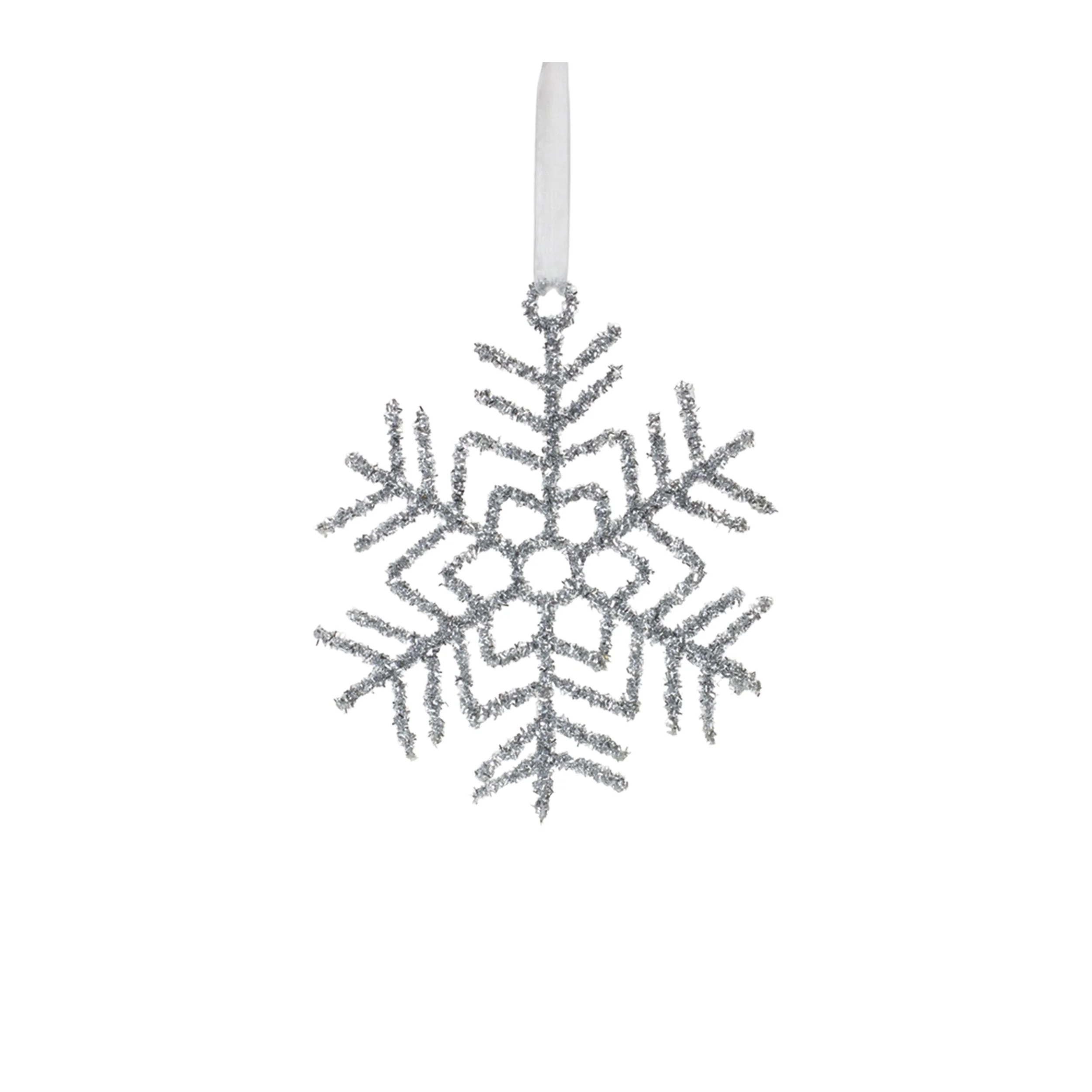 Glittered Wire Snowflake Ornament (Set of 12) - Image 5