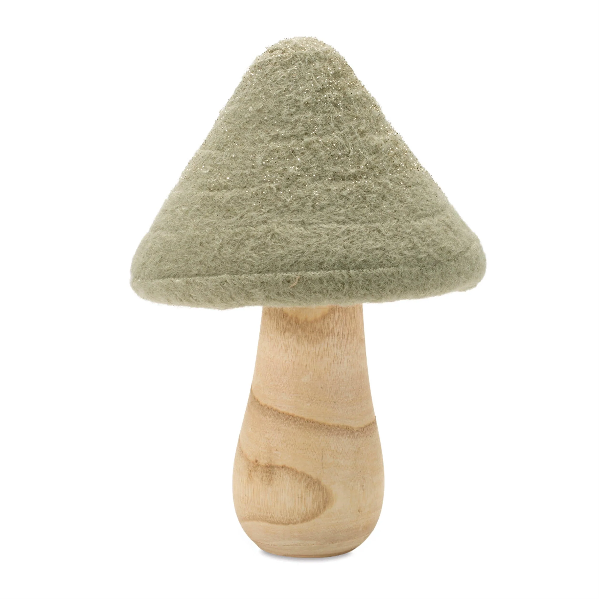Glittered Wool Mushroom Decor (Set of 2) - Image 3