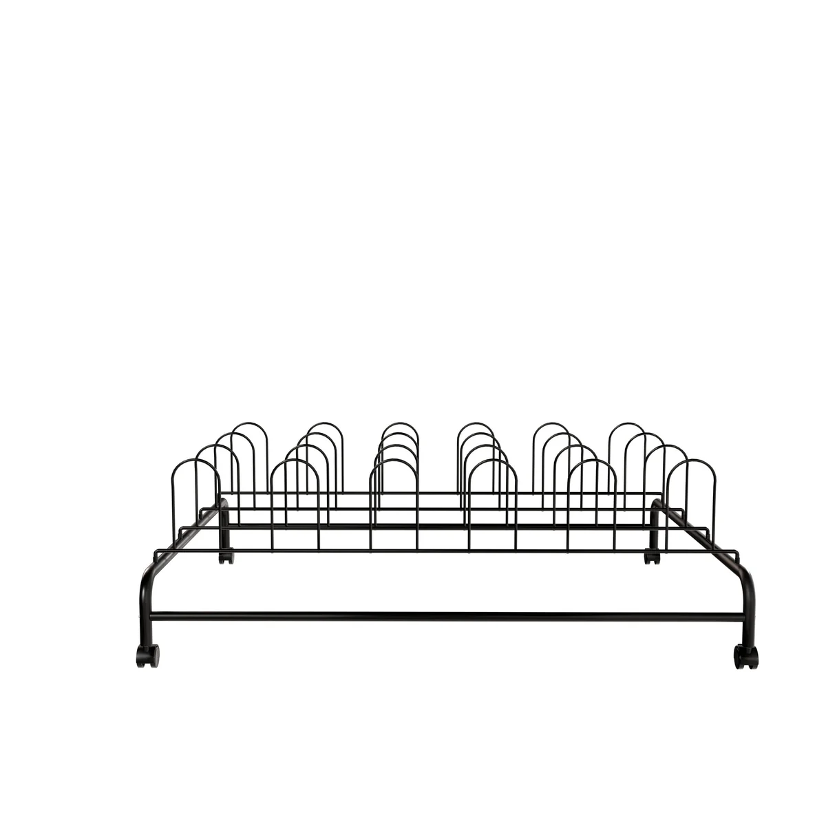 Glossy Black UTB Rolling Shoe Rack - Stores Up to 12 Shoes - Image 5