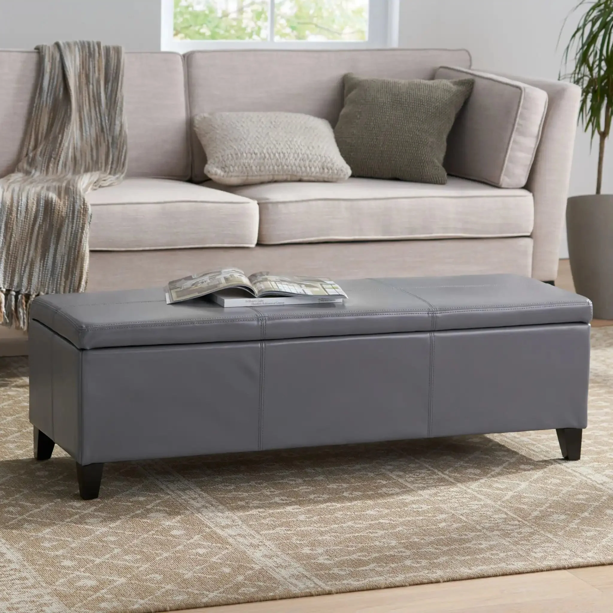 Glouster - Contemporary Storage Ottoman - Image 9