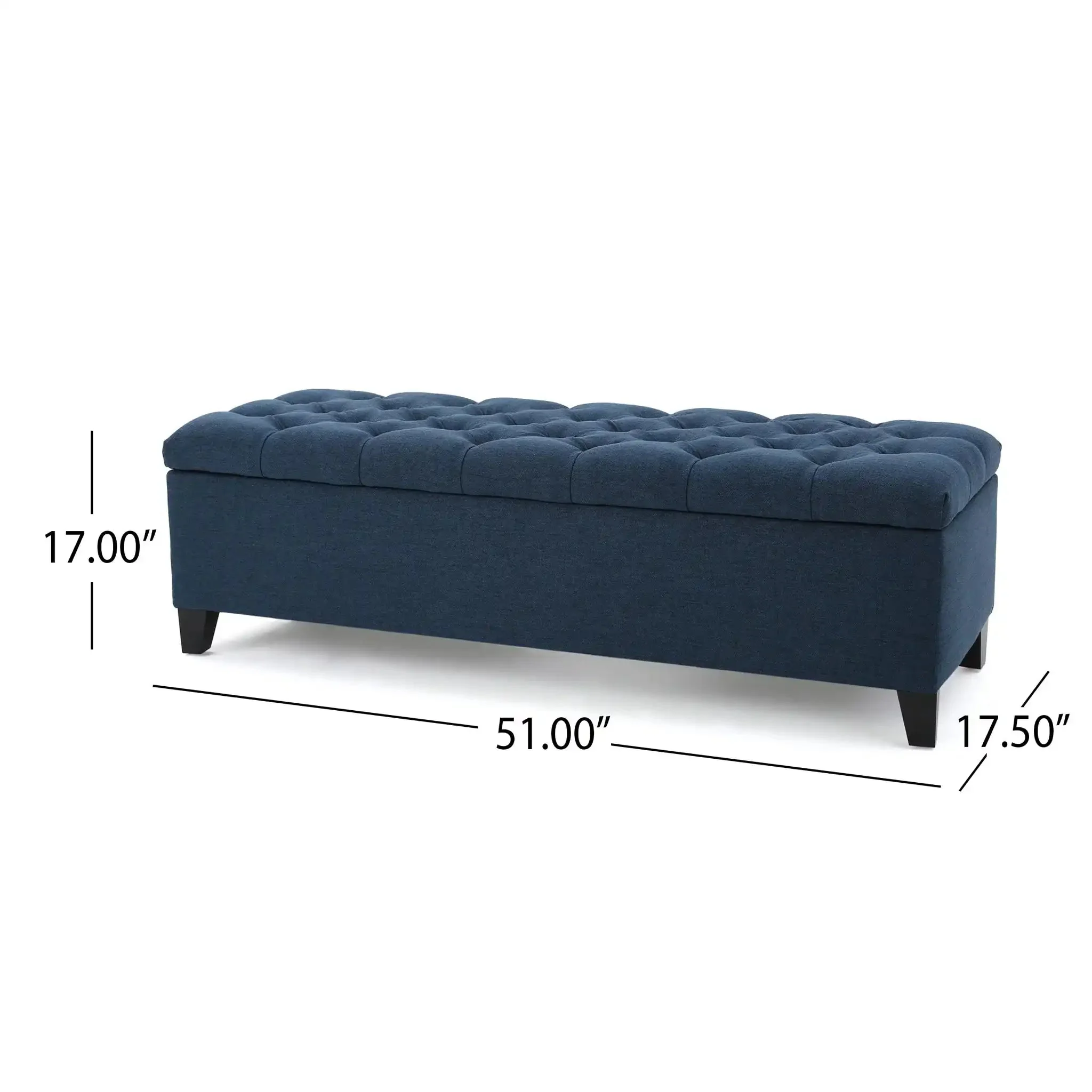 Glouster - Contemporary Storage Ottoman With Button Tufted Design - Image 11