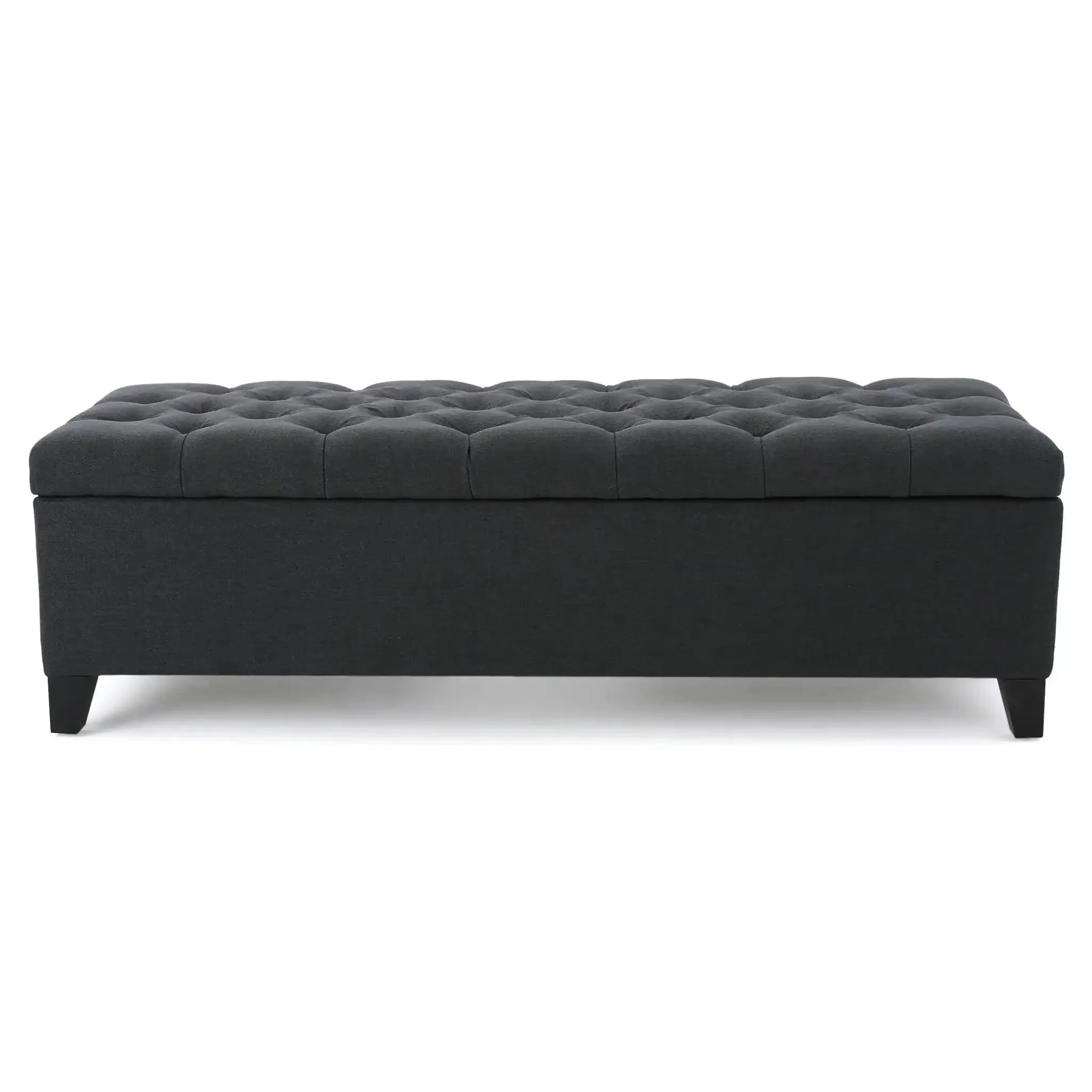 Glouster - Contemporary Storage Ottoman With Button Tufted Design - Image 3