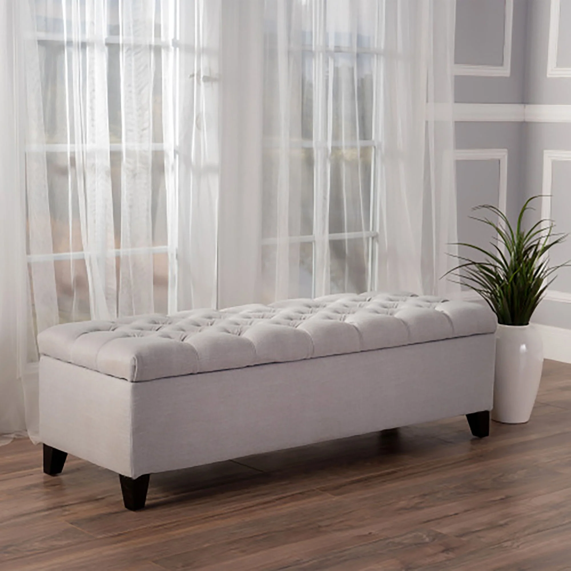 Glouster - Storage Ottoman - Light Gray - Image 2
