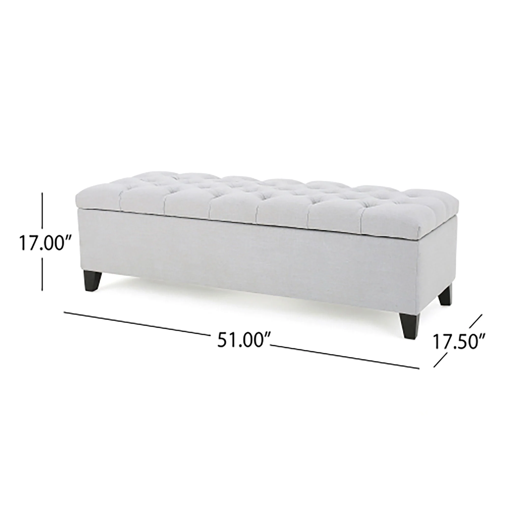 Glouster - Storage Ottoman - Light Gray - Image 4