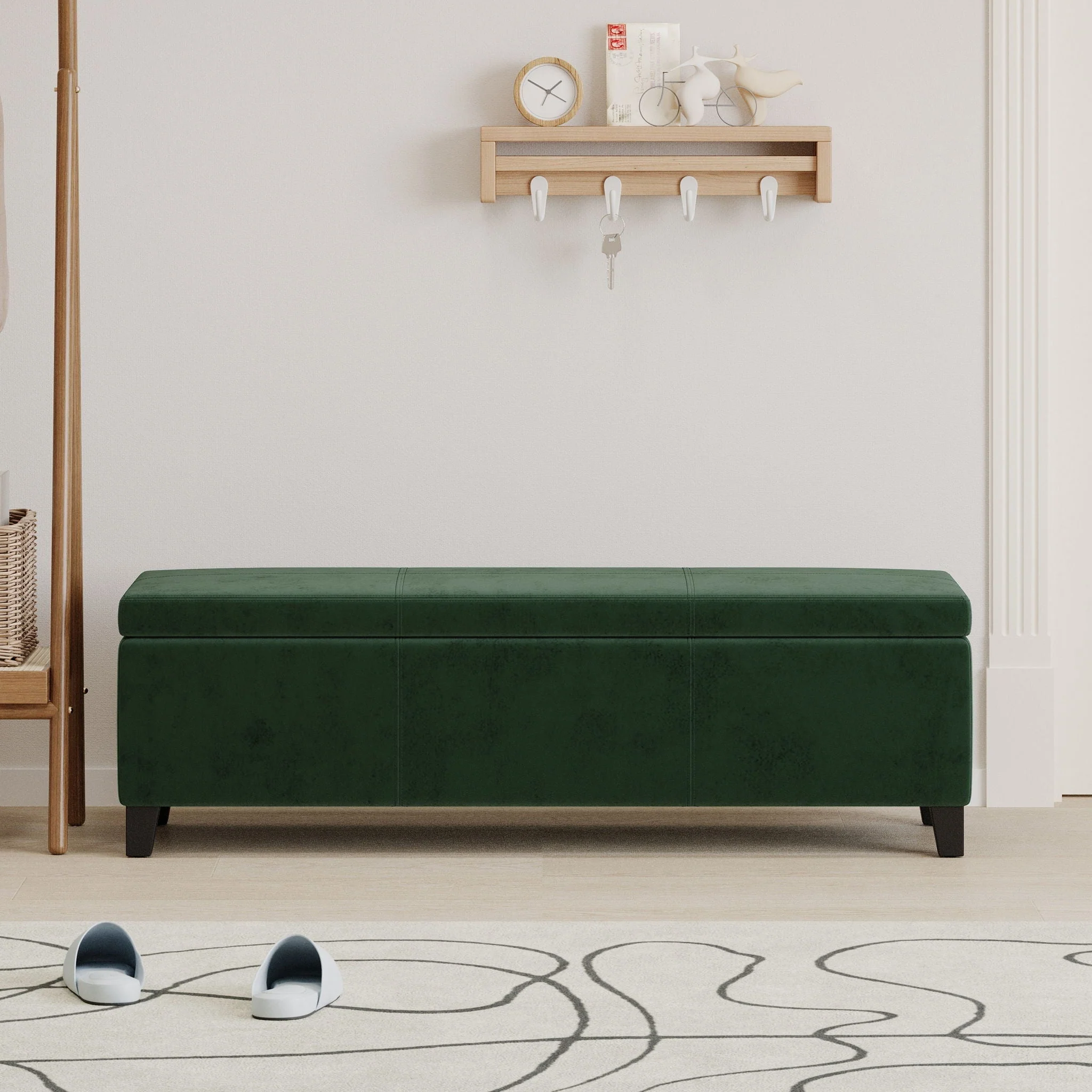 Glouster Storage Ottoman - Retro Green - Image 3