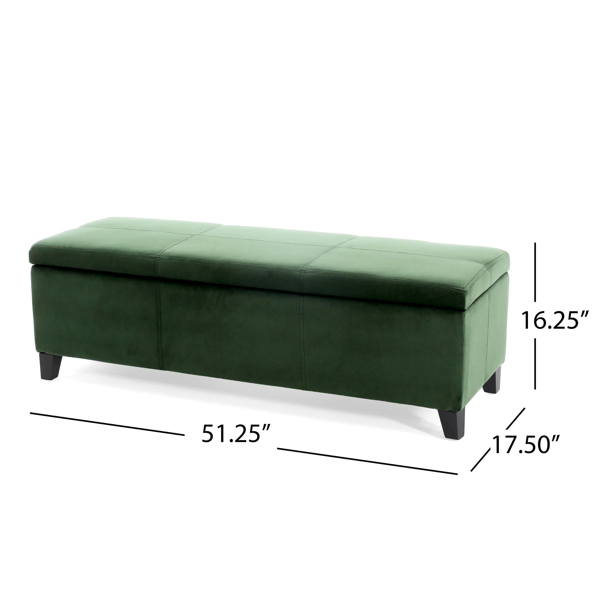 Glouster Storage Ottoman - Retro Green - Image 4